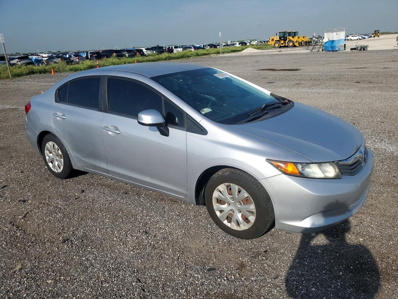 2012 Honda Civic Lx Silver vin: 19XFB2F53CE088458