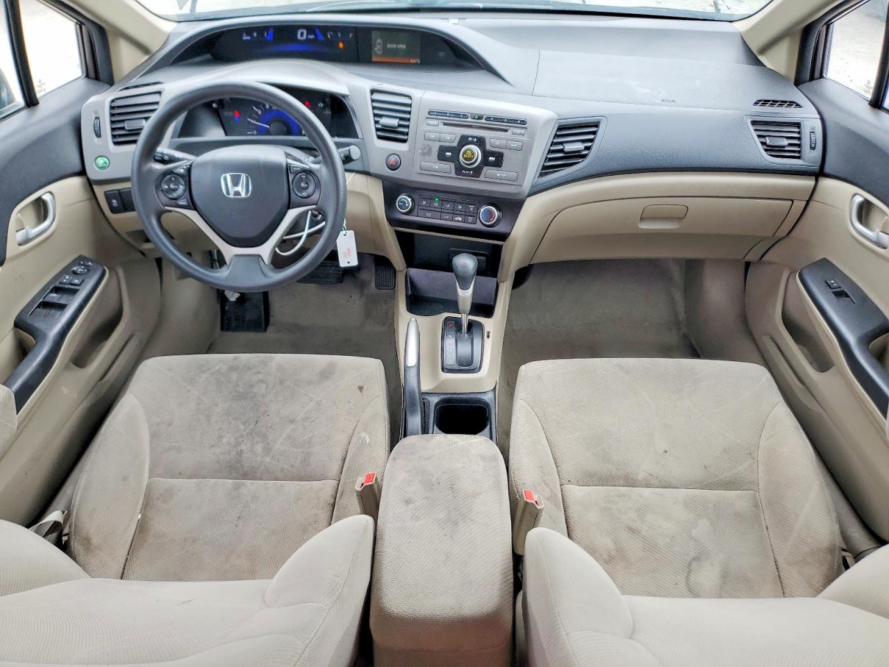 2012 Honda Civic Lx Серый vin: 19XFB2F53CE099234