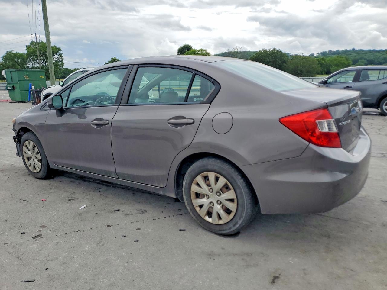2012 Honda Civic Lx Серый vin: 19XFB2F53CE099234