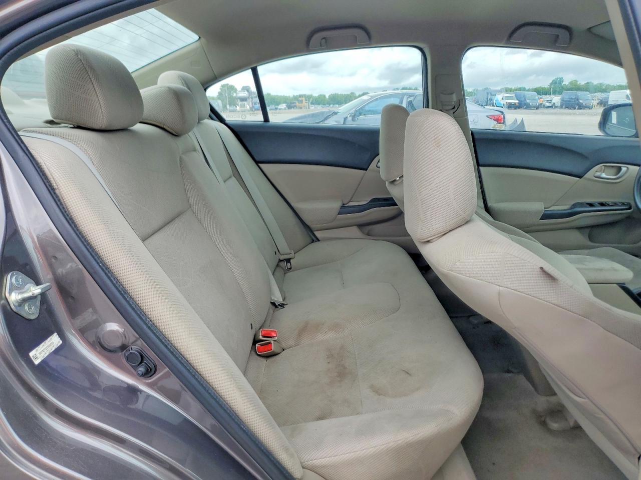 2012 Honda Civic Lx Серый vin: 19XFB2F53CE099234