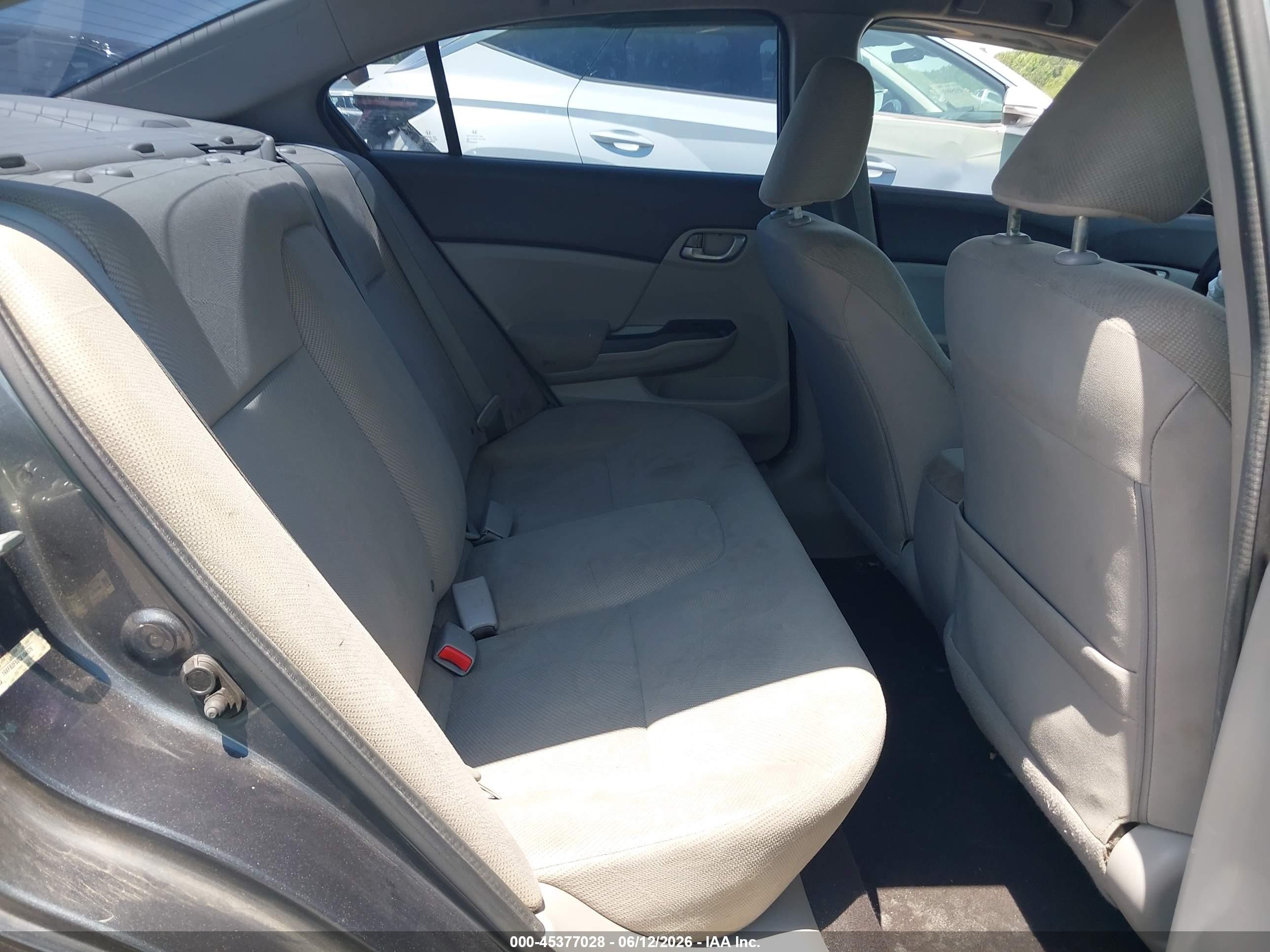2012 Honda Civic Lx Серый vin: 19XFB2F53CE104576