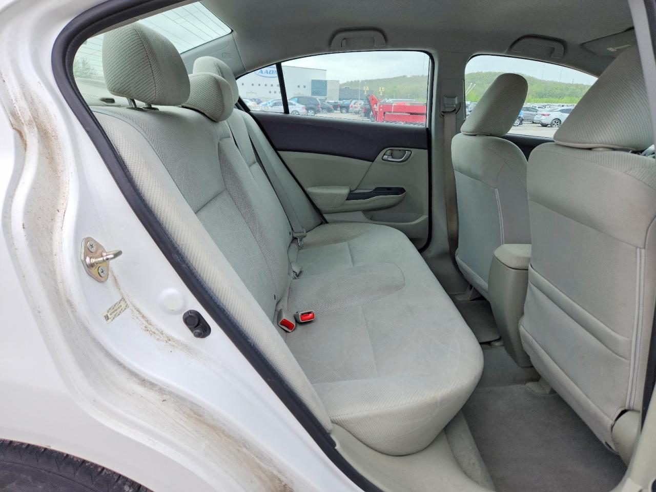 2012 Honda Civic Lx White vin: 19XFB2F53CE107767