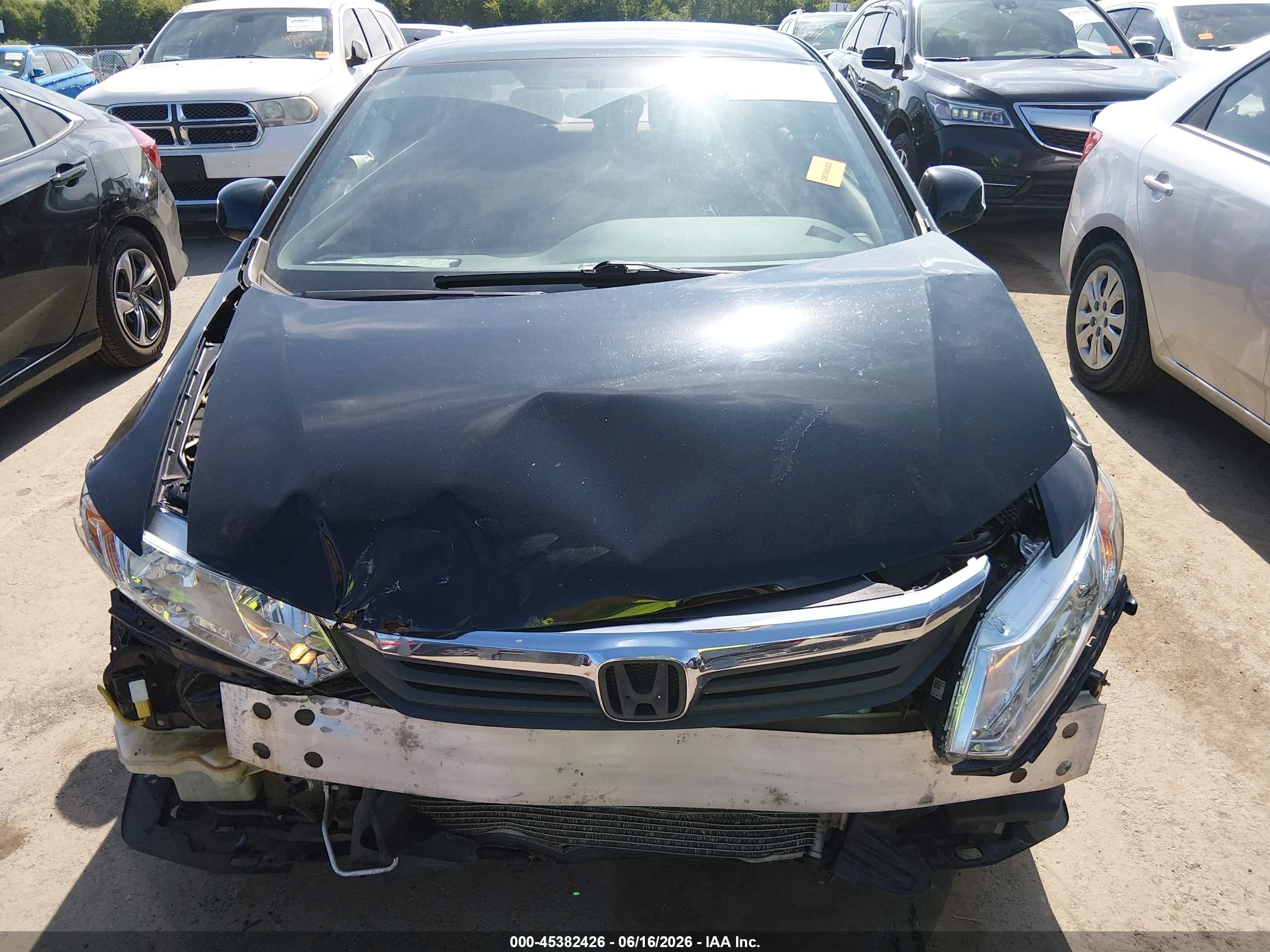 2012 Honda Civic Lx Black vin: 19XFB2F53CE303286