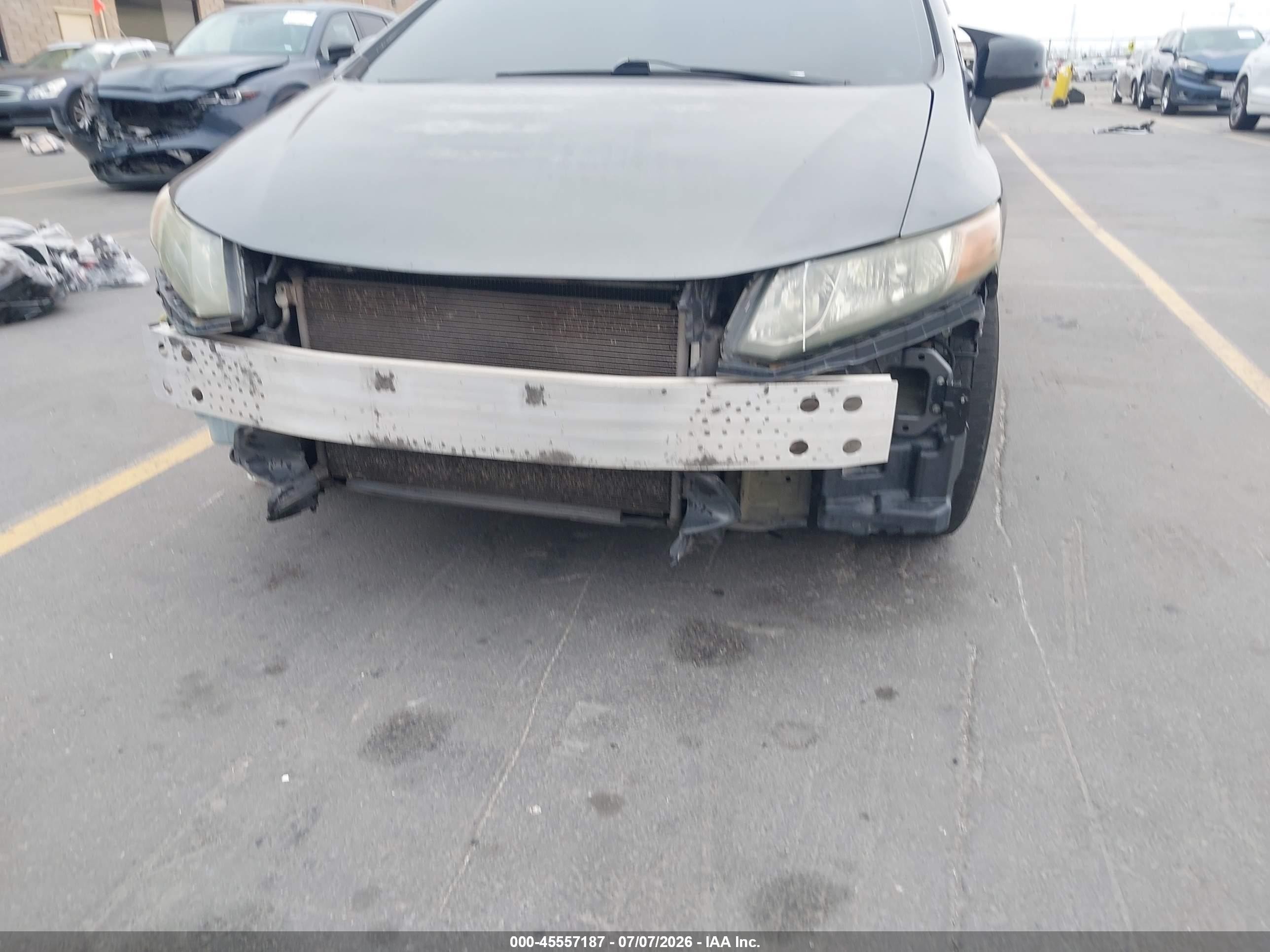 2012 Honda Civic Lx Gray vin: 19XFB2F53CE304583
