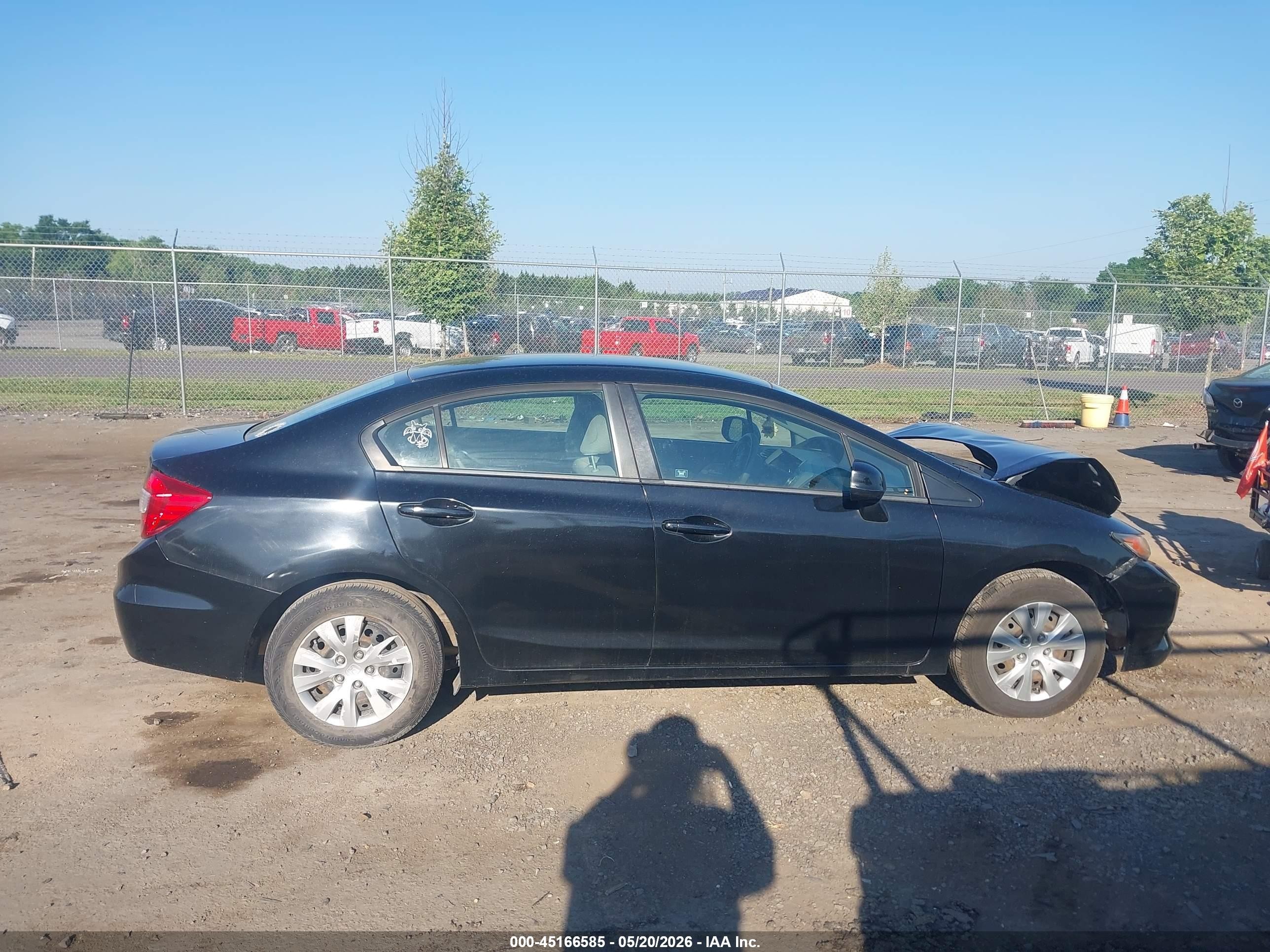 2012 Honda Civic Lx Black vin: 19XFB2F53CE306267