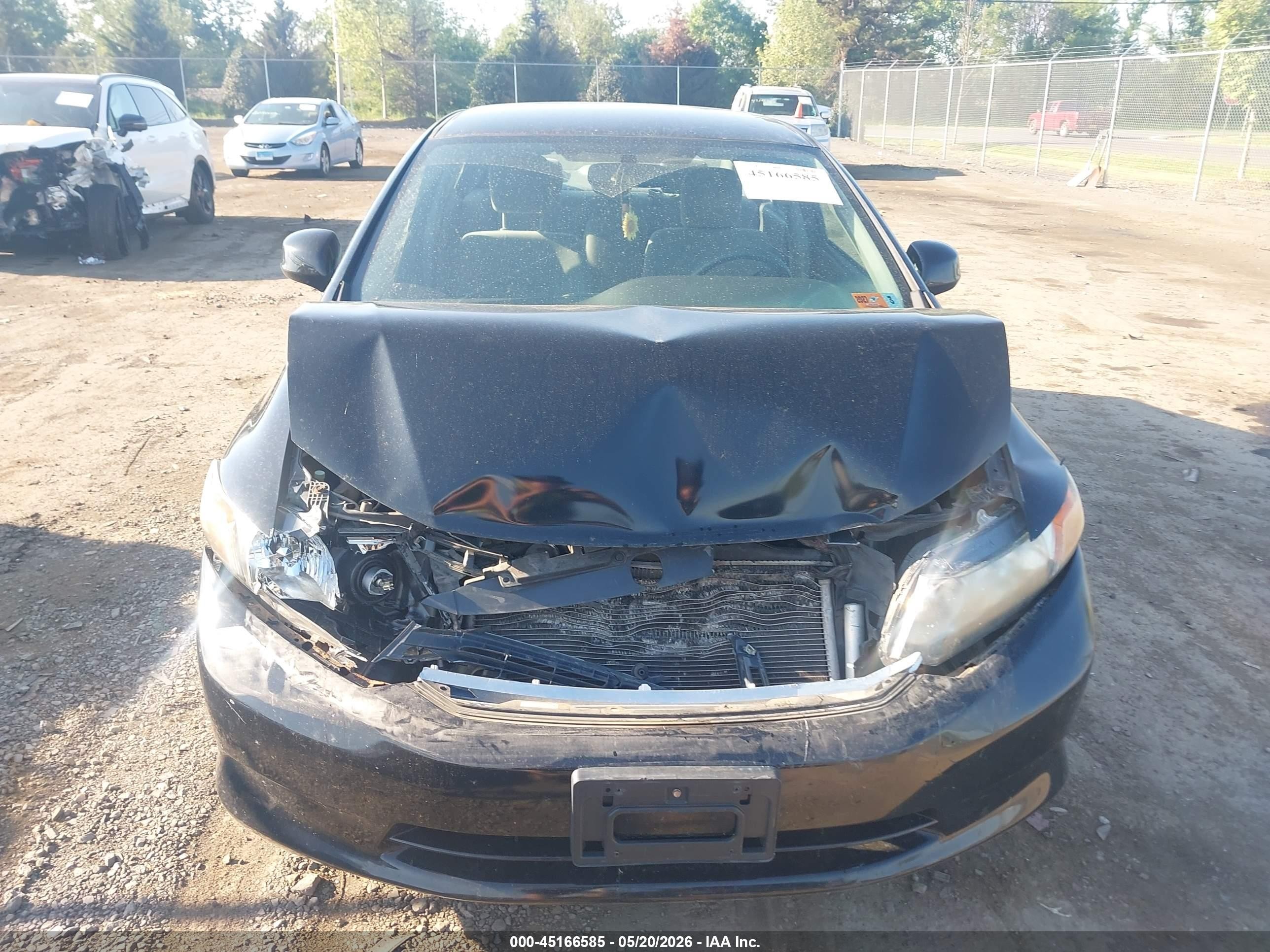 2012 Honda Civic Lx Black vin: 19XFB2F53CE306267