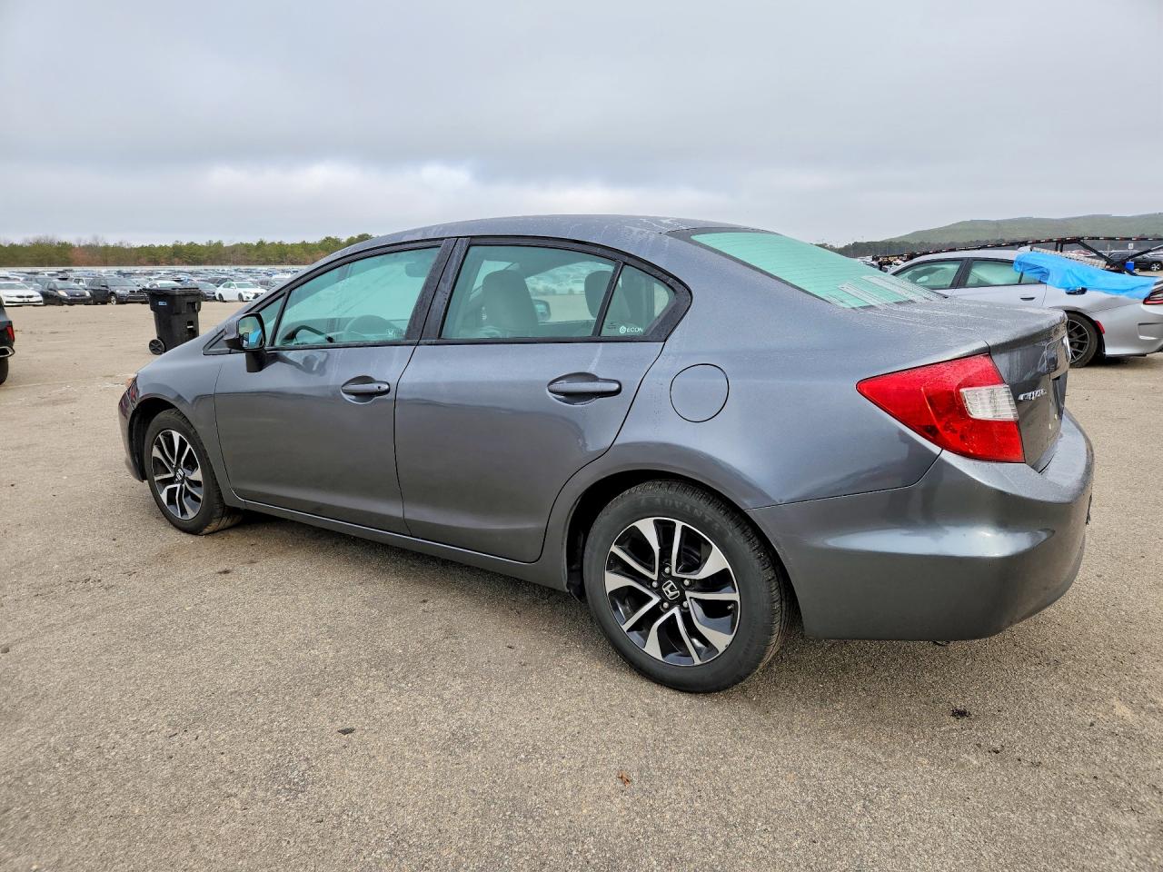 2012 Honda Civic Lx Gray vin: 19XFB2F53CE310514