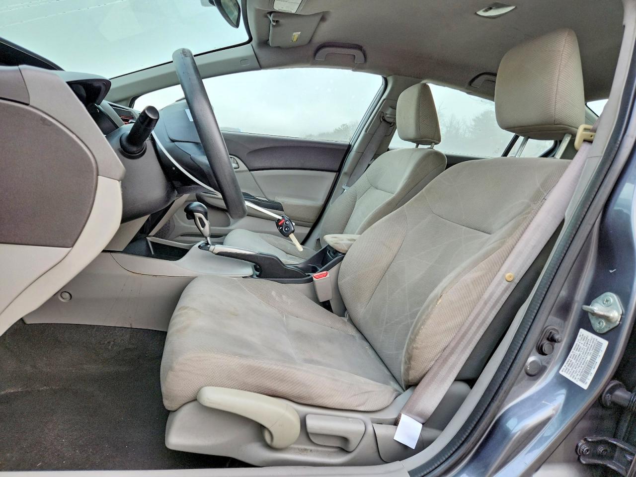 2012 Honda Civic Lx Gray vin: 19XFB2F53CE310514