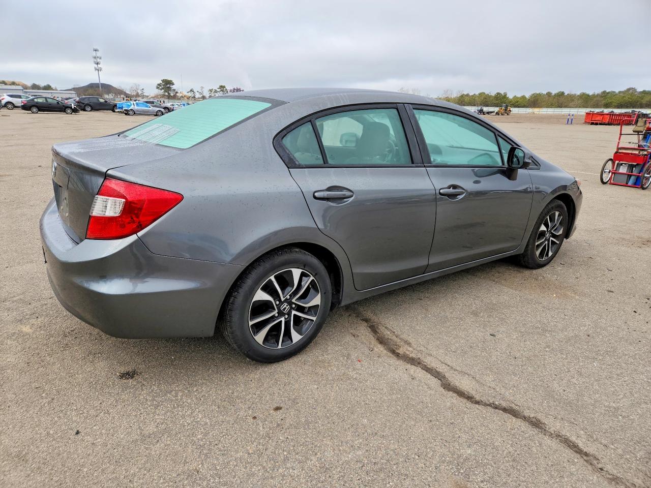 2012 Honda Civic Lx Gray vin: 19XFB2F53CE310514