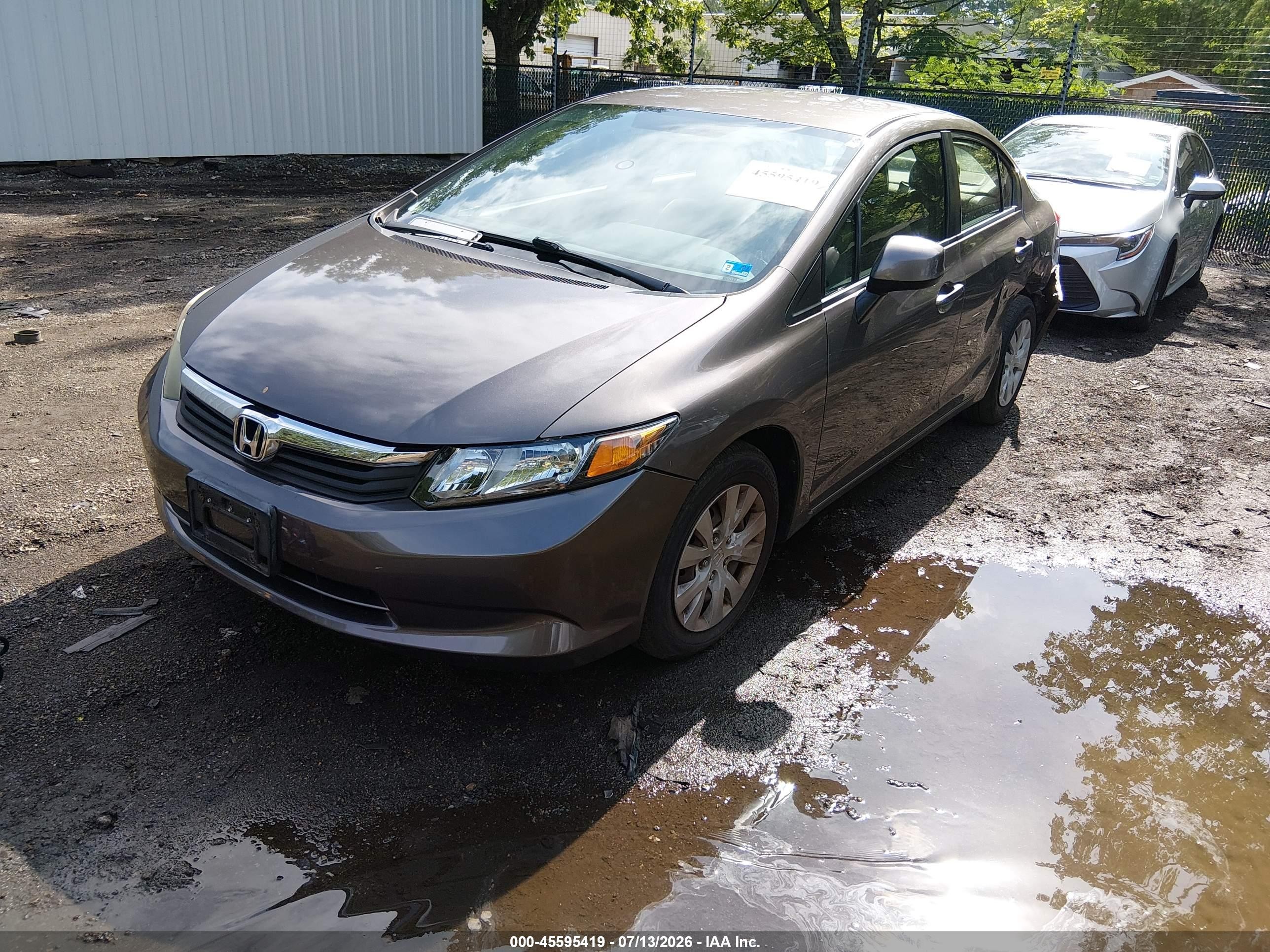2012 Honda Civic Lx Gold vin: 19XFB2F53CE313879