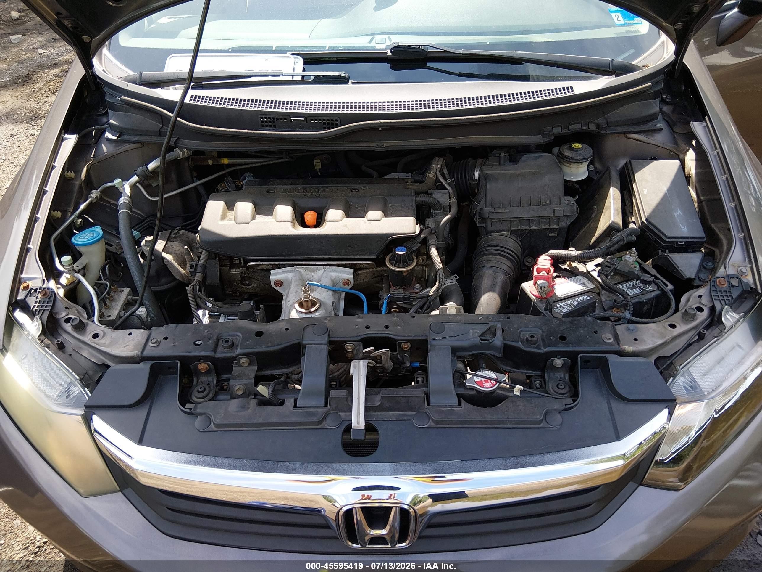 2012 Honda Civic Lx Gold vin: 19XFB2F53CE313879