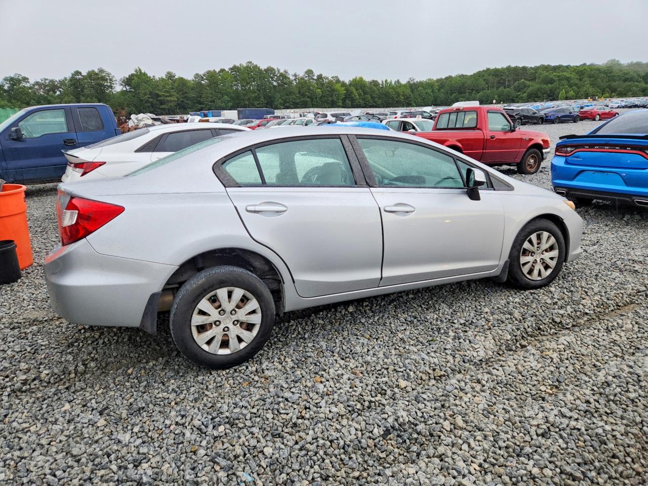 2012 Honda Civic Lx Серебряный vin: 19XFB2F53CE316412
