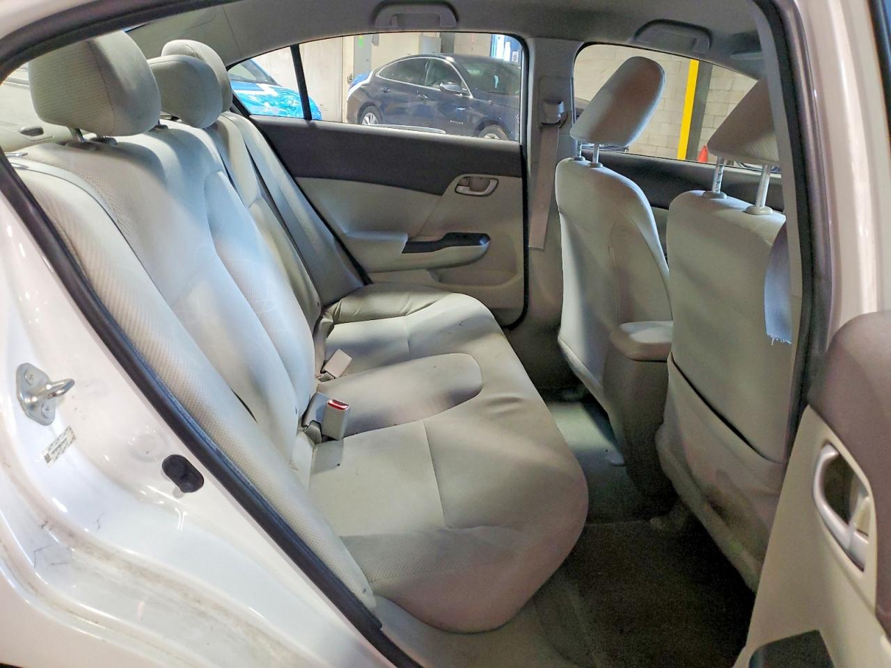 2012 Honda Civic Lx White vin: 19XFB2F53CE343707