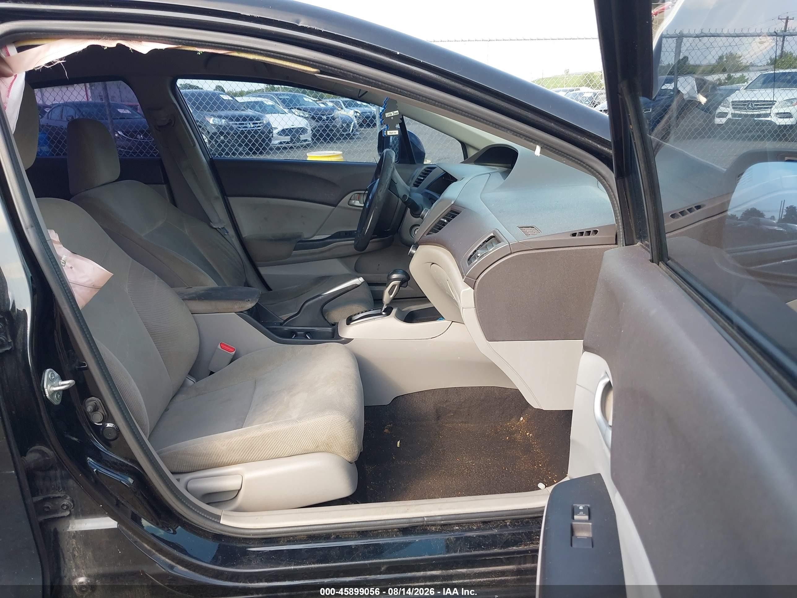 2012 Honda Civic Lx Черный vin: 19XFB2F53CE346039