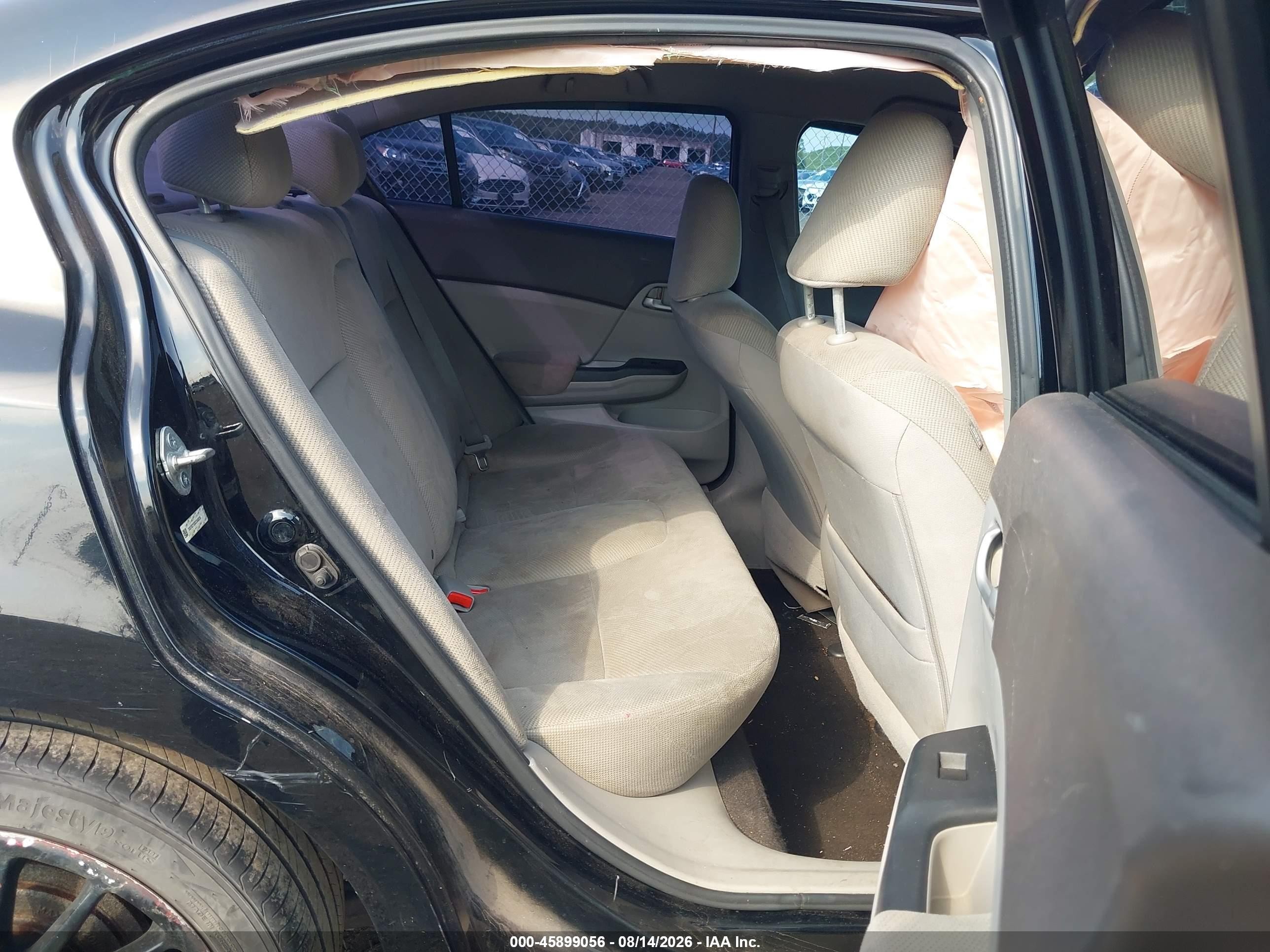 2012 Honda Civic Lx Черный vin: 19XFB2F53CE346039