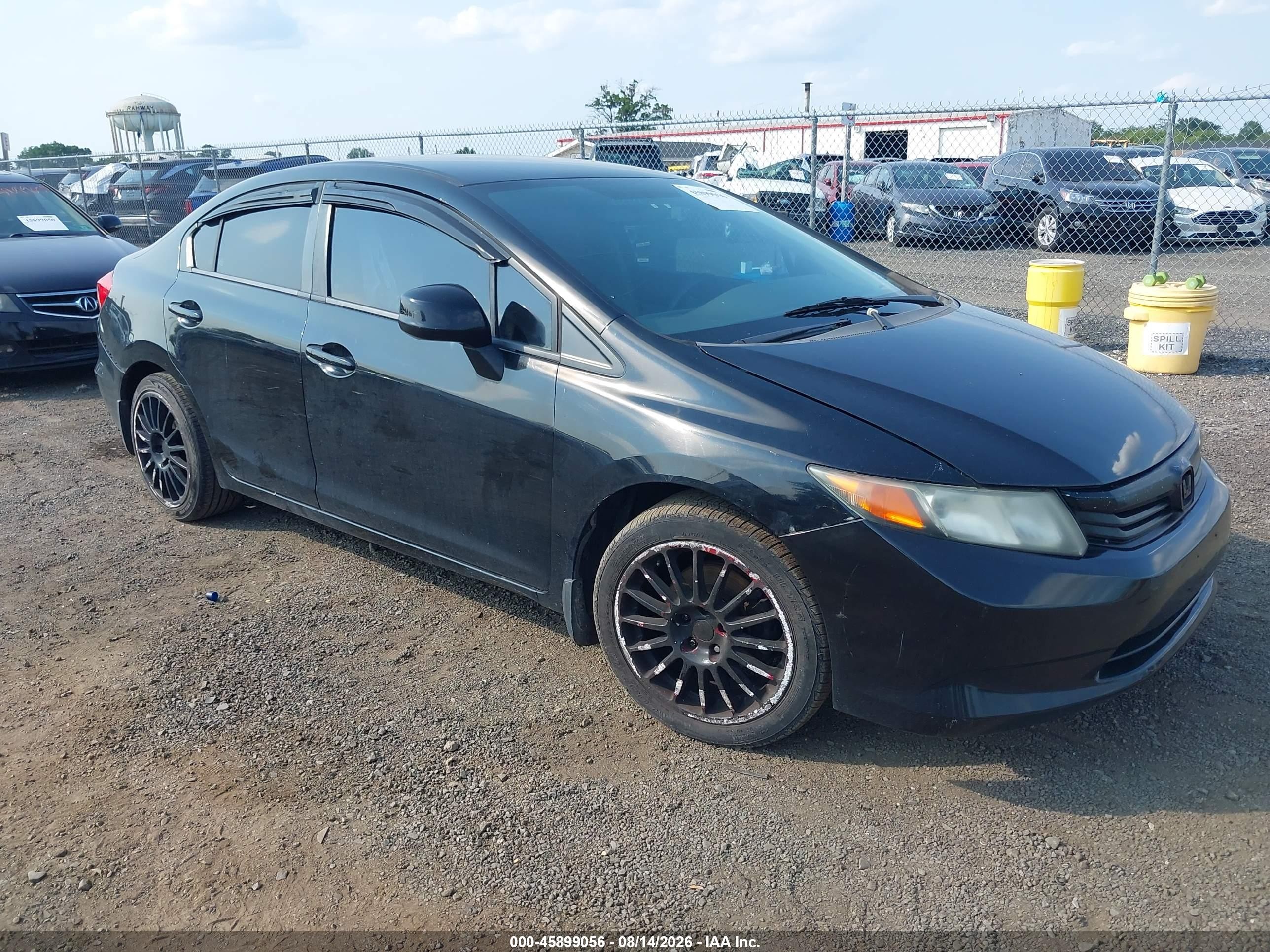 2012 Honda Civic Lx Черный vin: 19XFB2F53CE346039