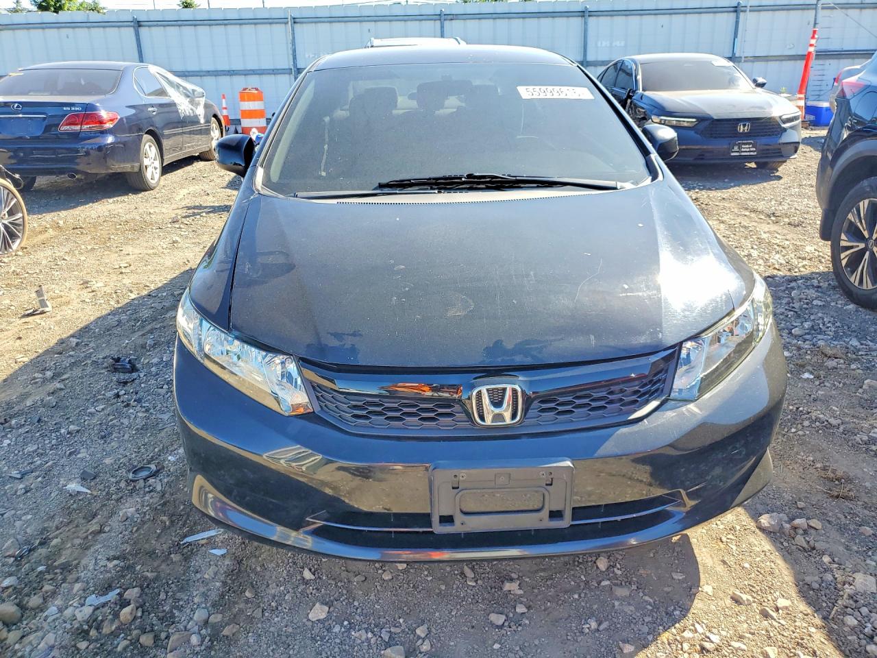 2012 Honda Civic Lx Black vin: 19XFB2F53CE347501