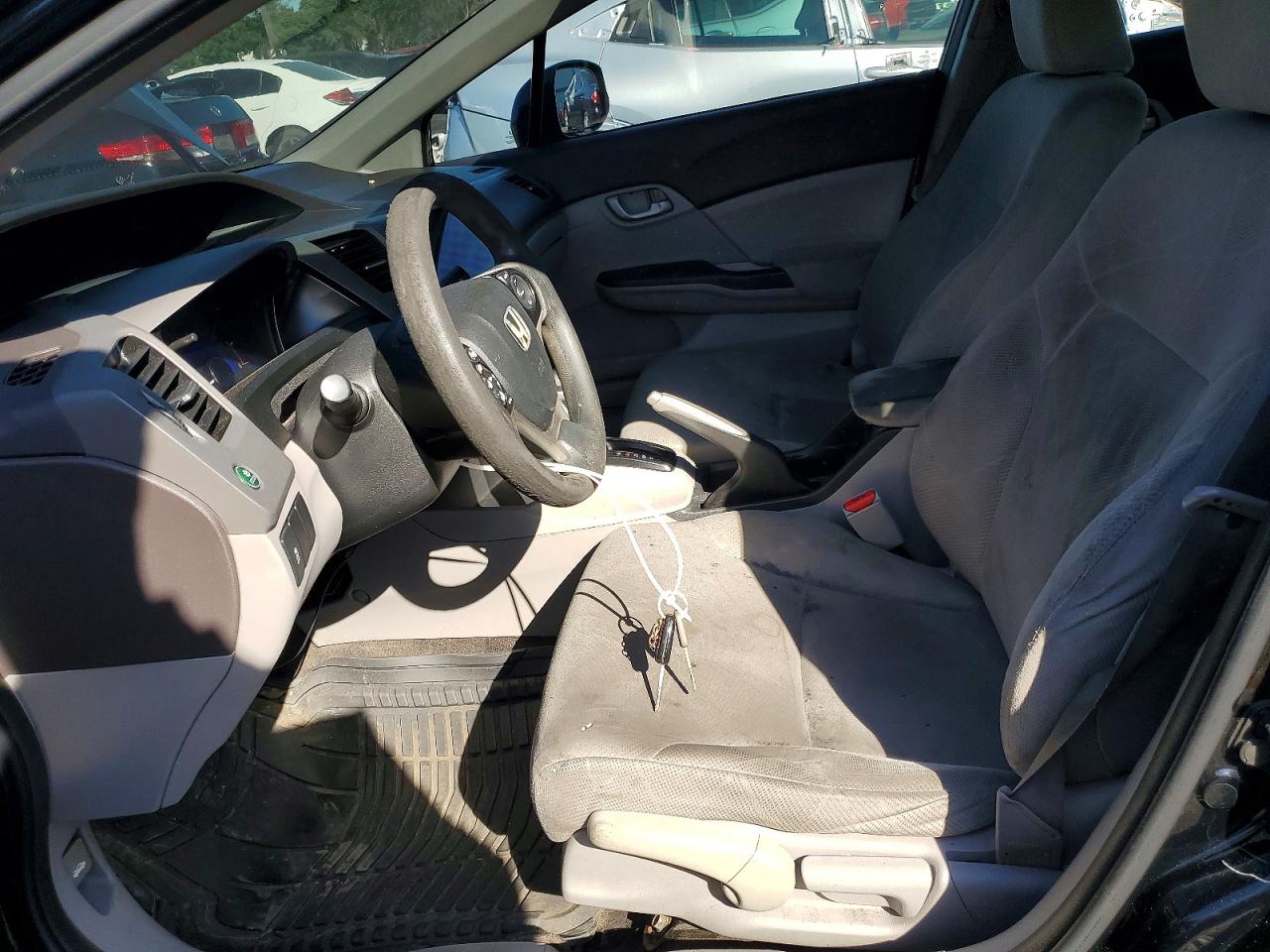 2012 Honda Civic Lx Black vin: 19XFB2F53CE347501
