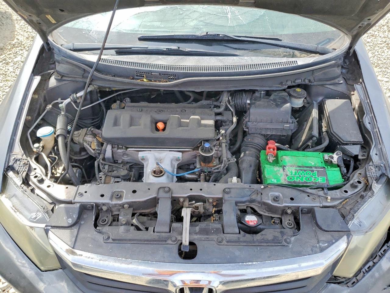 2012 Honda Civic Lx Gray vin: 19XFB2F53CE353525