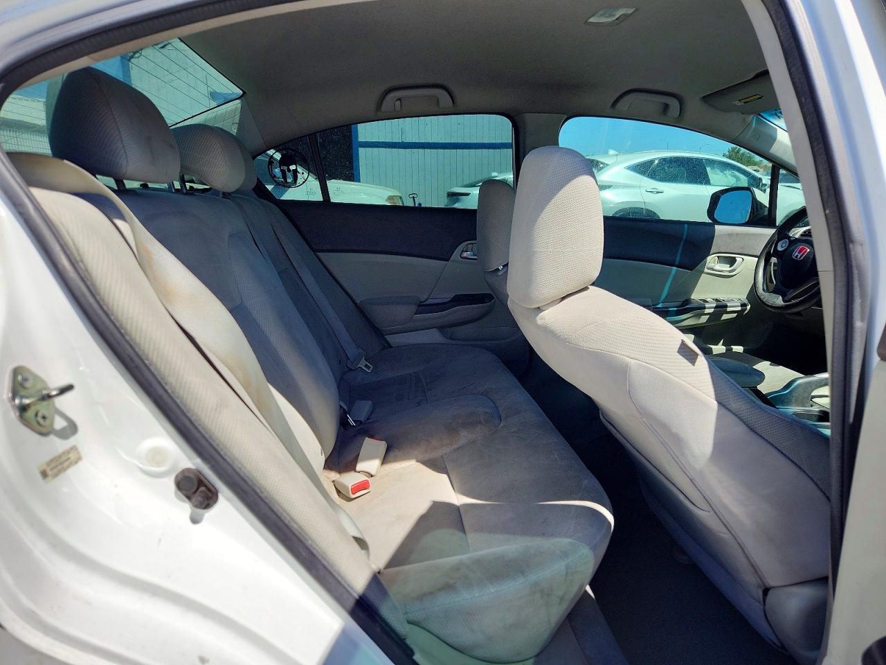 2012 Honda Civic Lx White vin: 19XFB2F53CE354481