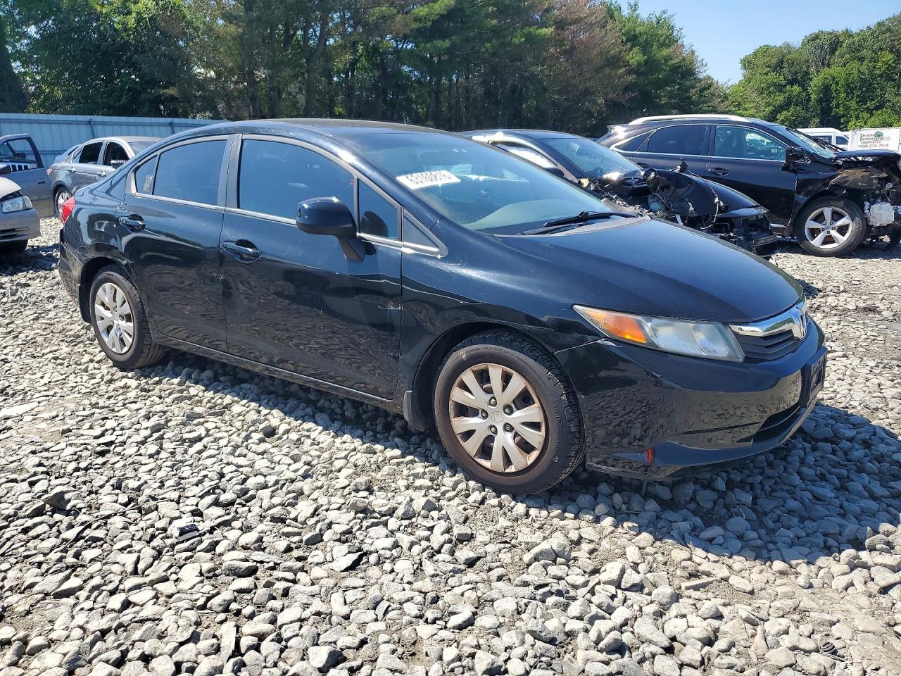 2012 Honda Civic Lx Черный vin: 19XFB2F53CE357168