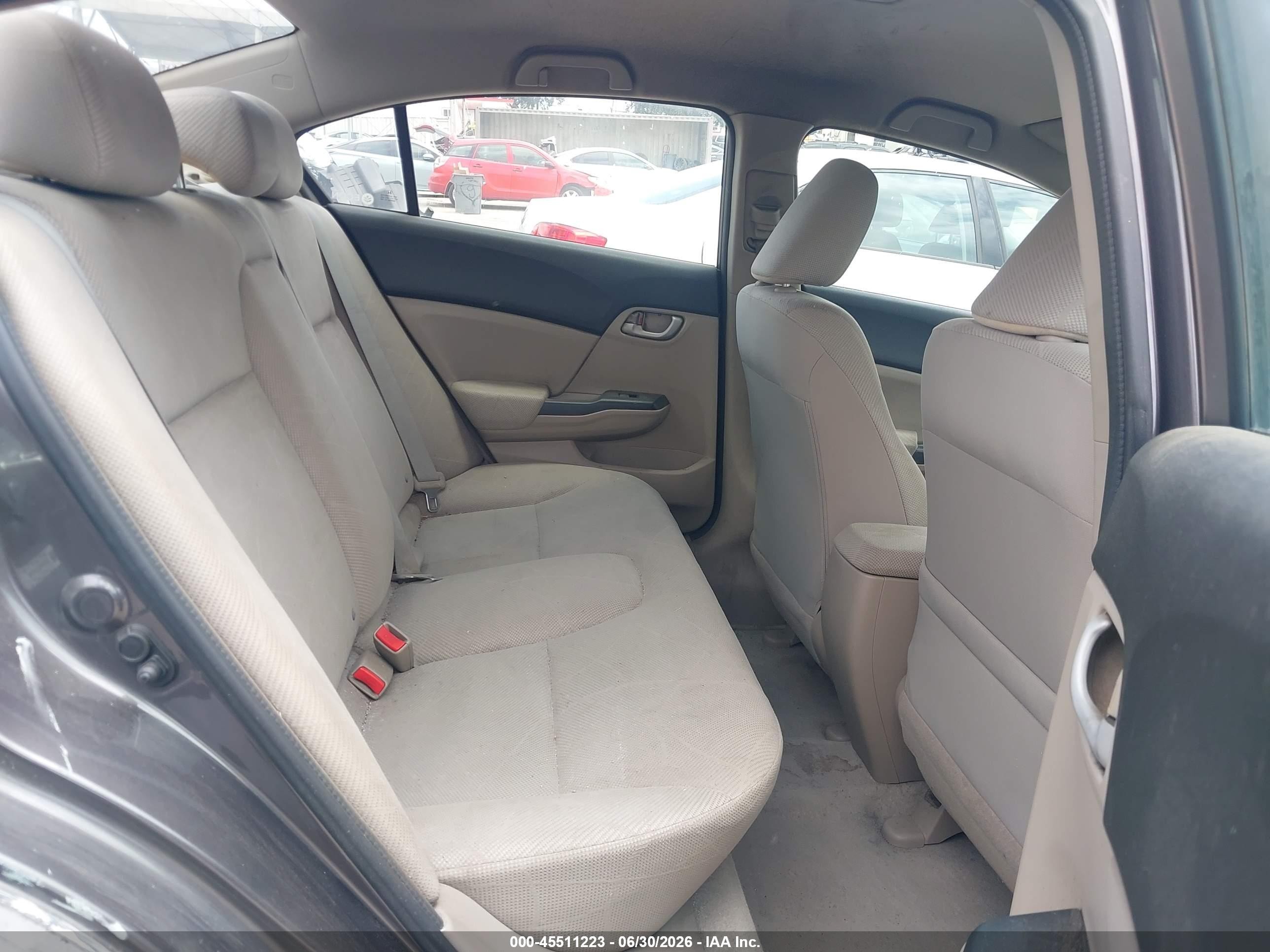 2012 Honda Civic Lx Gray vin: 19XFB2F53CE357350