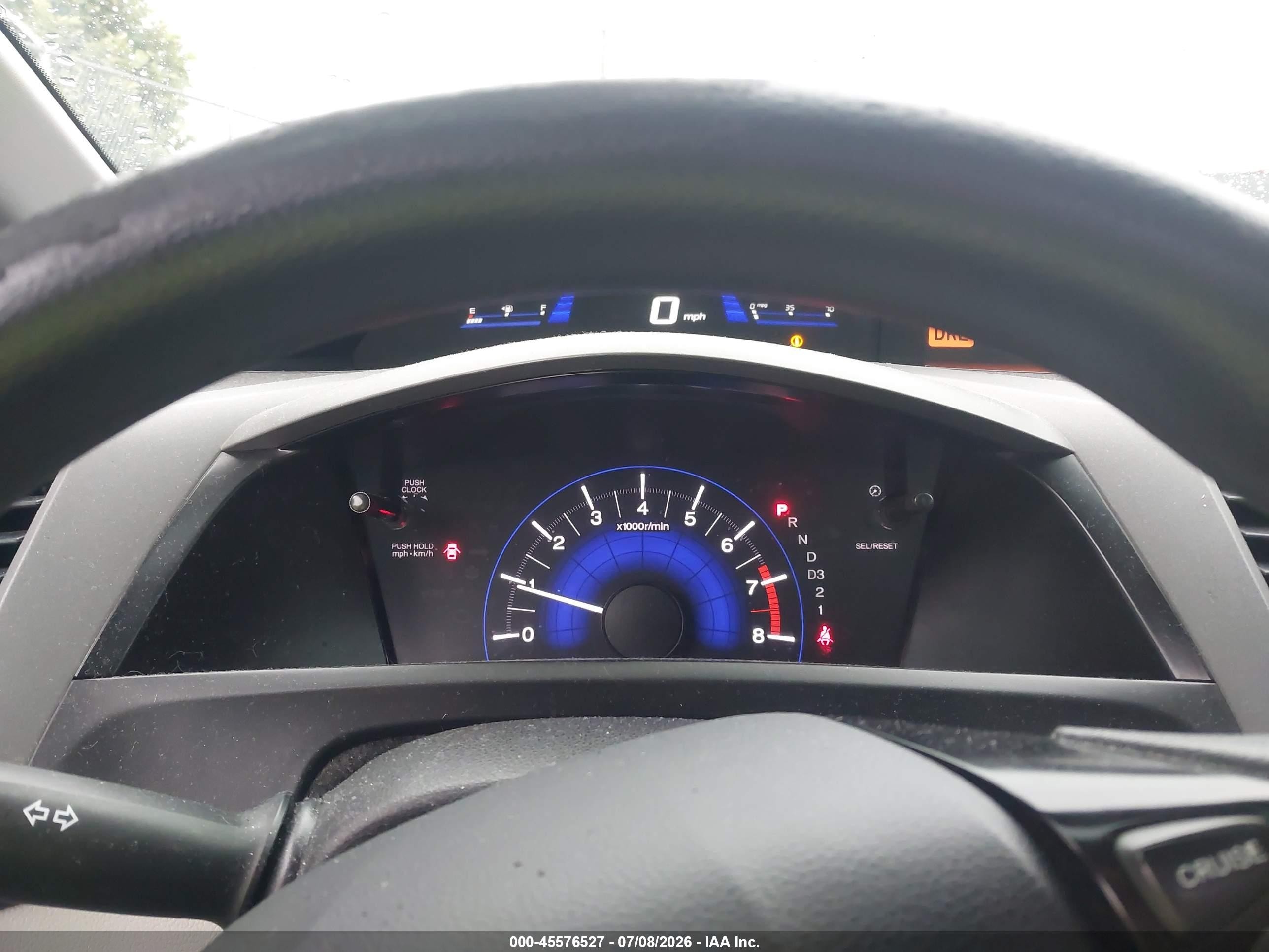 2012 Honda Civic Lx Gray vin: 19XFB2F53CE357638