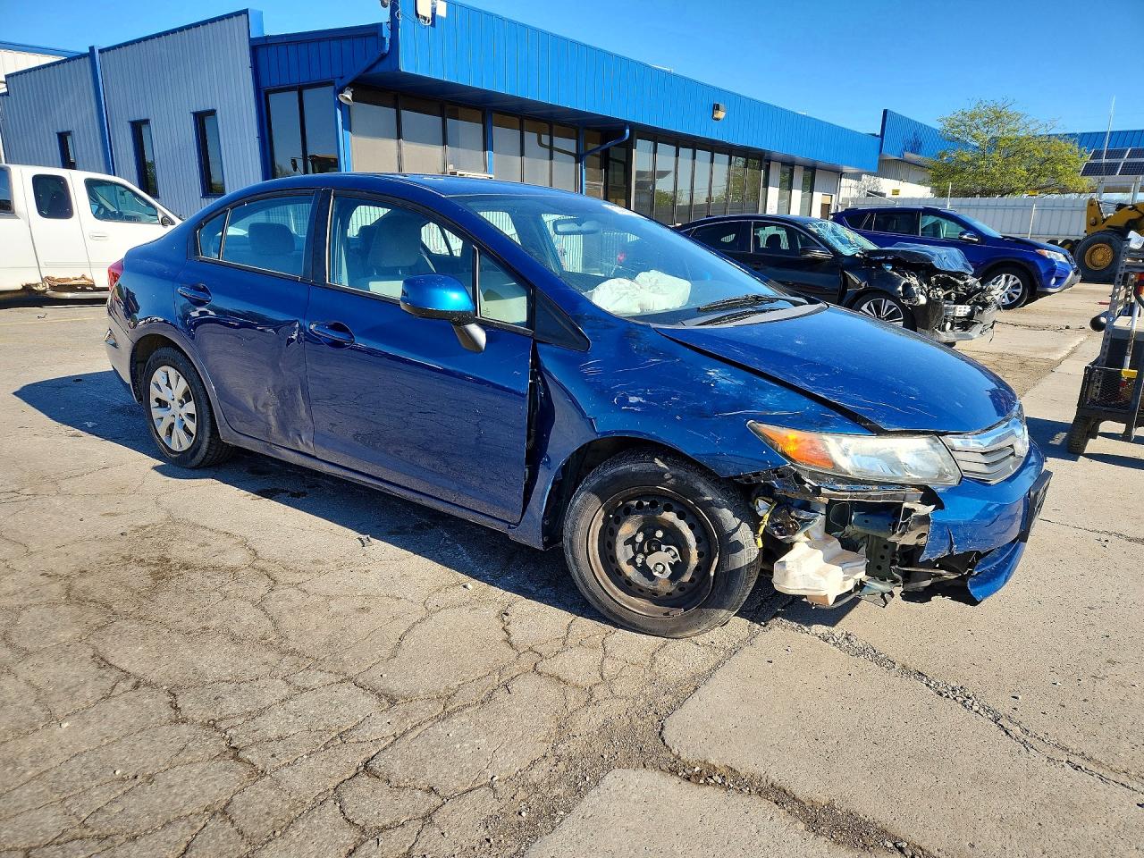 2012 Honda Civic Lx Blue vin: 19XFB2F53CE357879