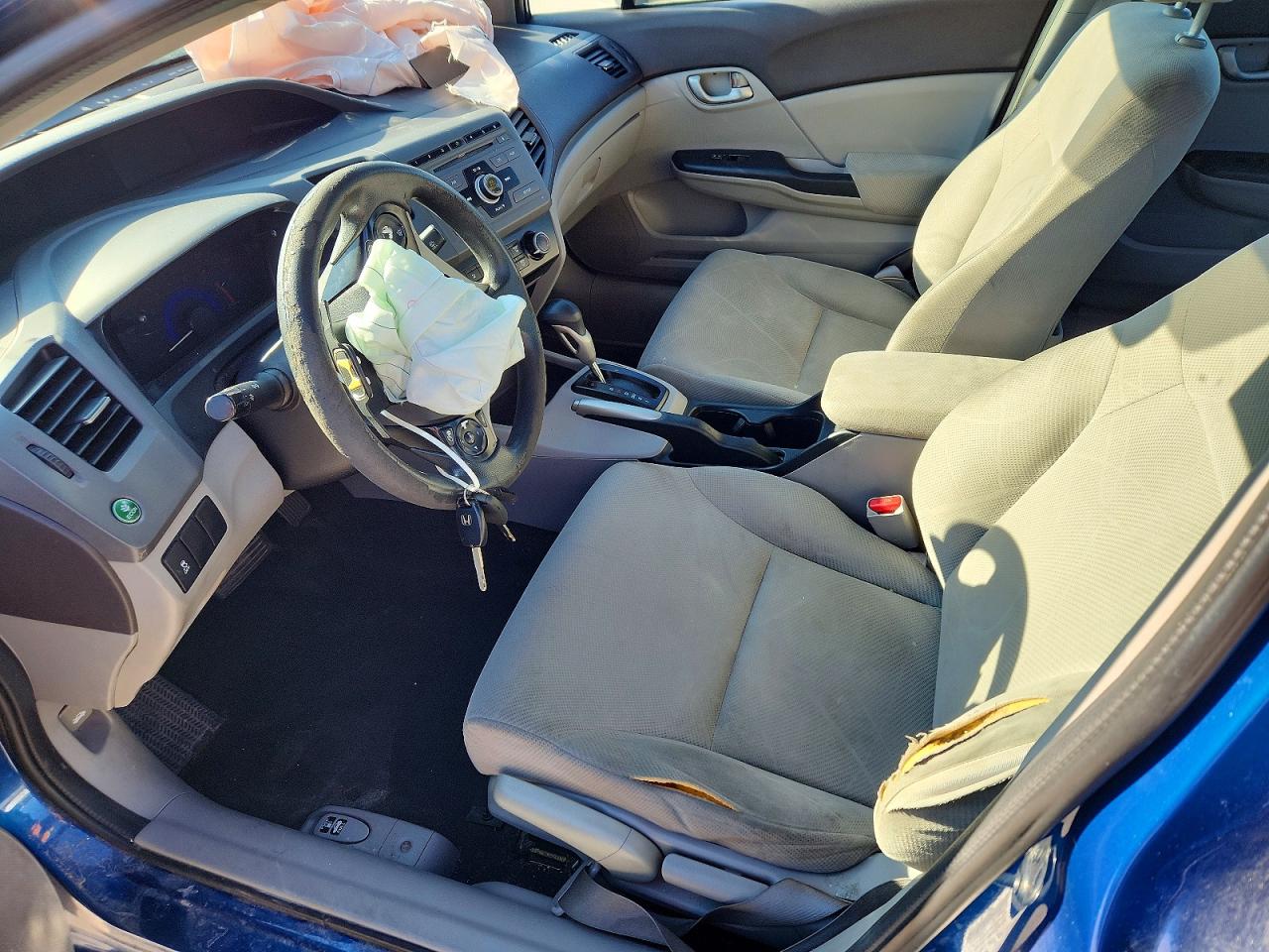 2012 Honda Civic Lx Blue vin: 19XFB2F53CE357879
