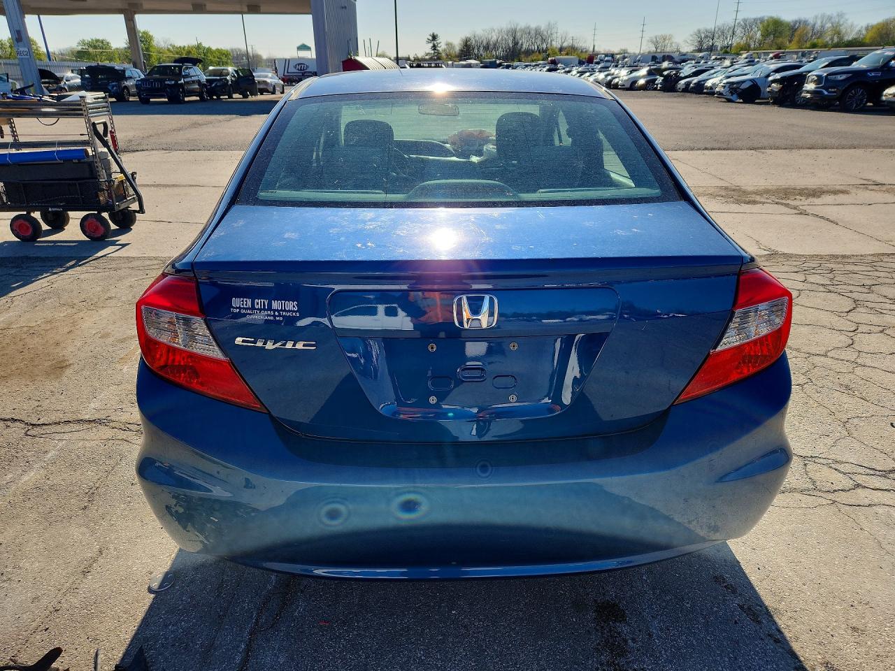 2012 Honda Civic Lx Blue vin: 19XFB2F53CE357879