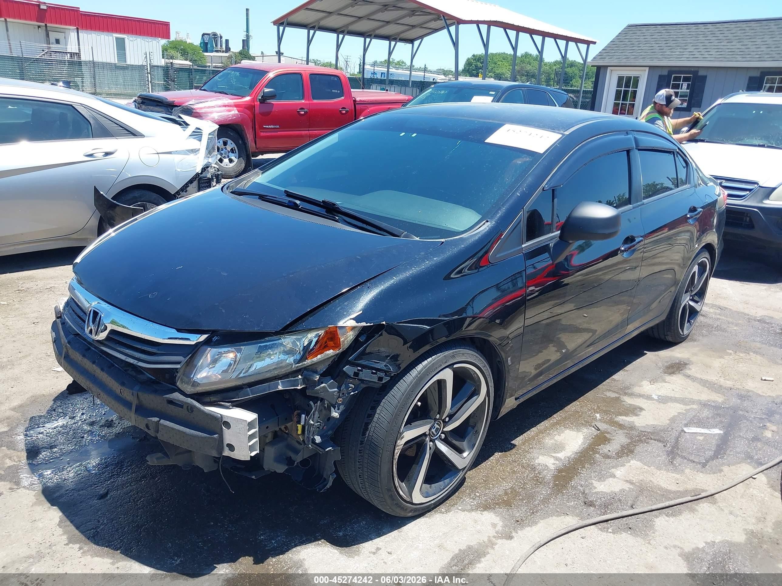 2012 Honda Civic Lx Черный vin: 19XFB2F53CE370549