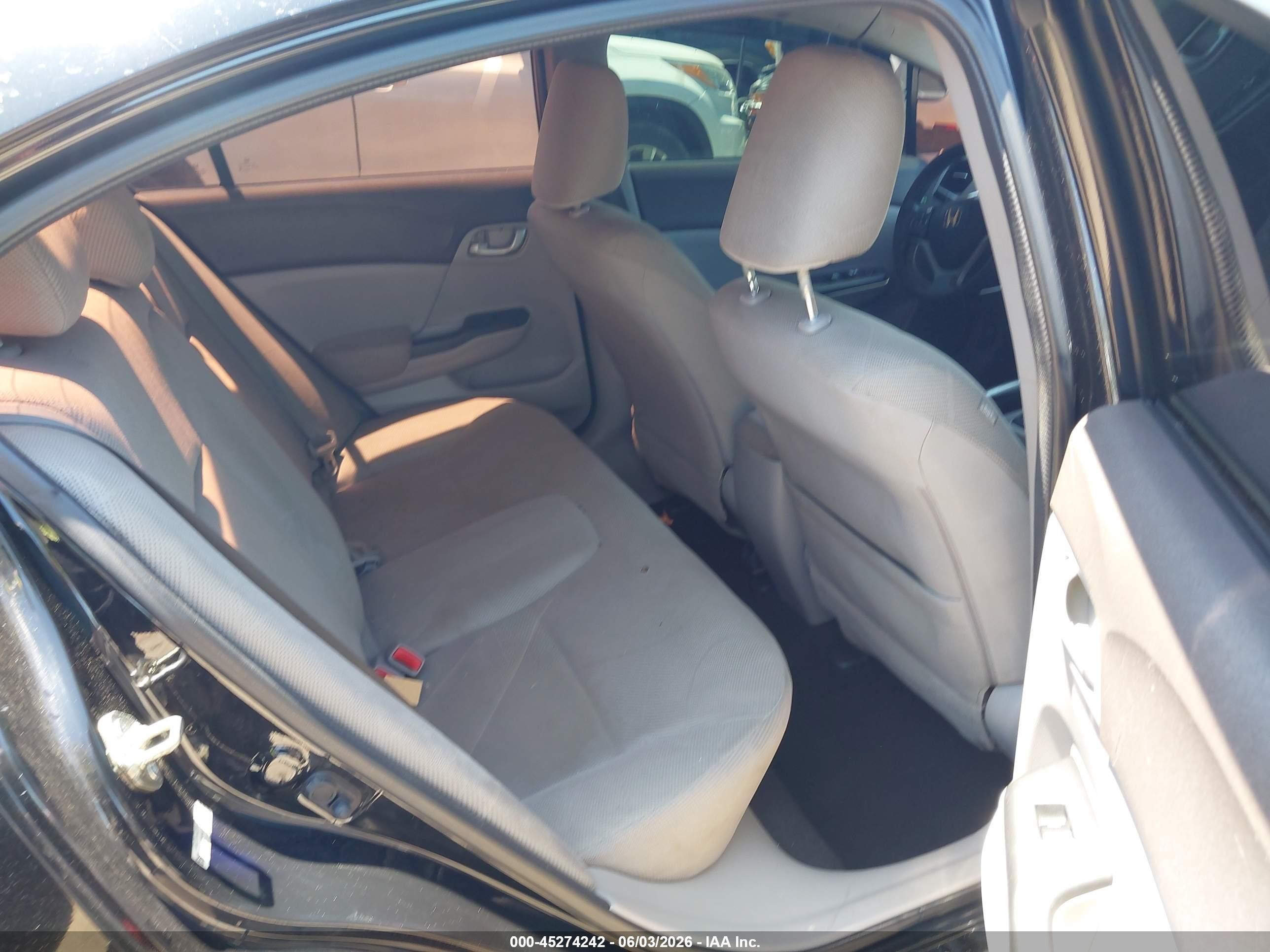 2012 Honda Civic Lx Черный vin: 19XFB2F53CE370549