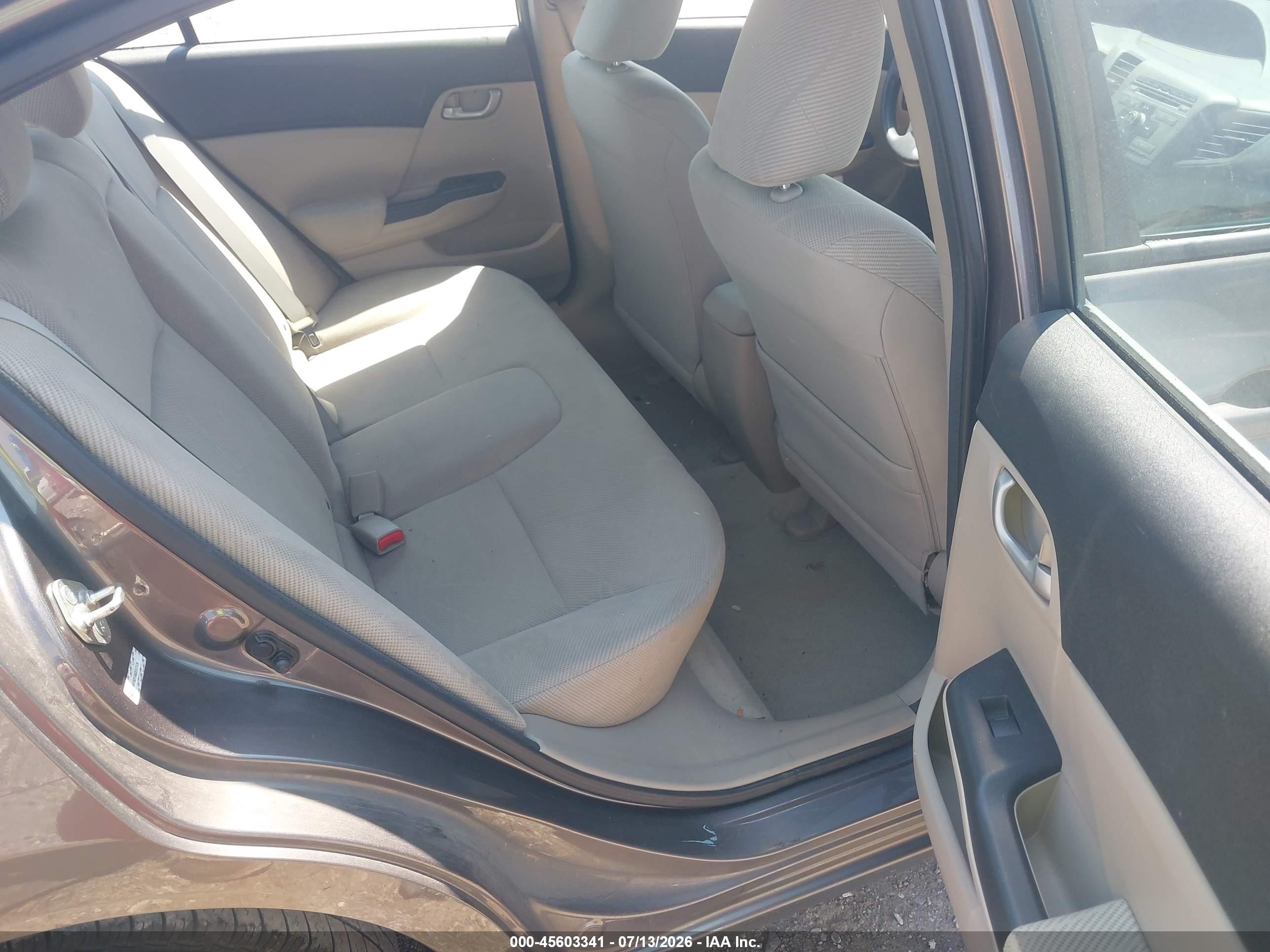2012 Honda Civic Lx Gray vin: 19XFB2F53CE377176