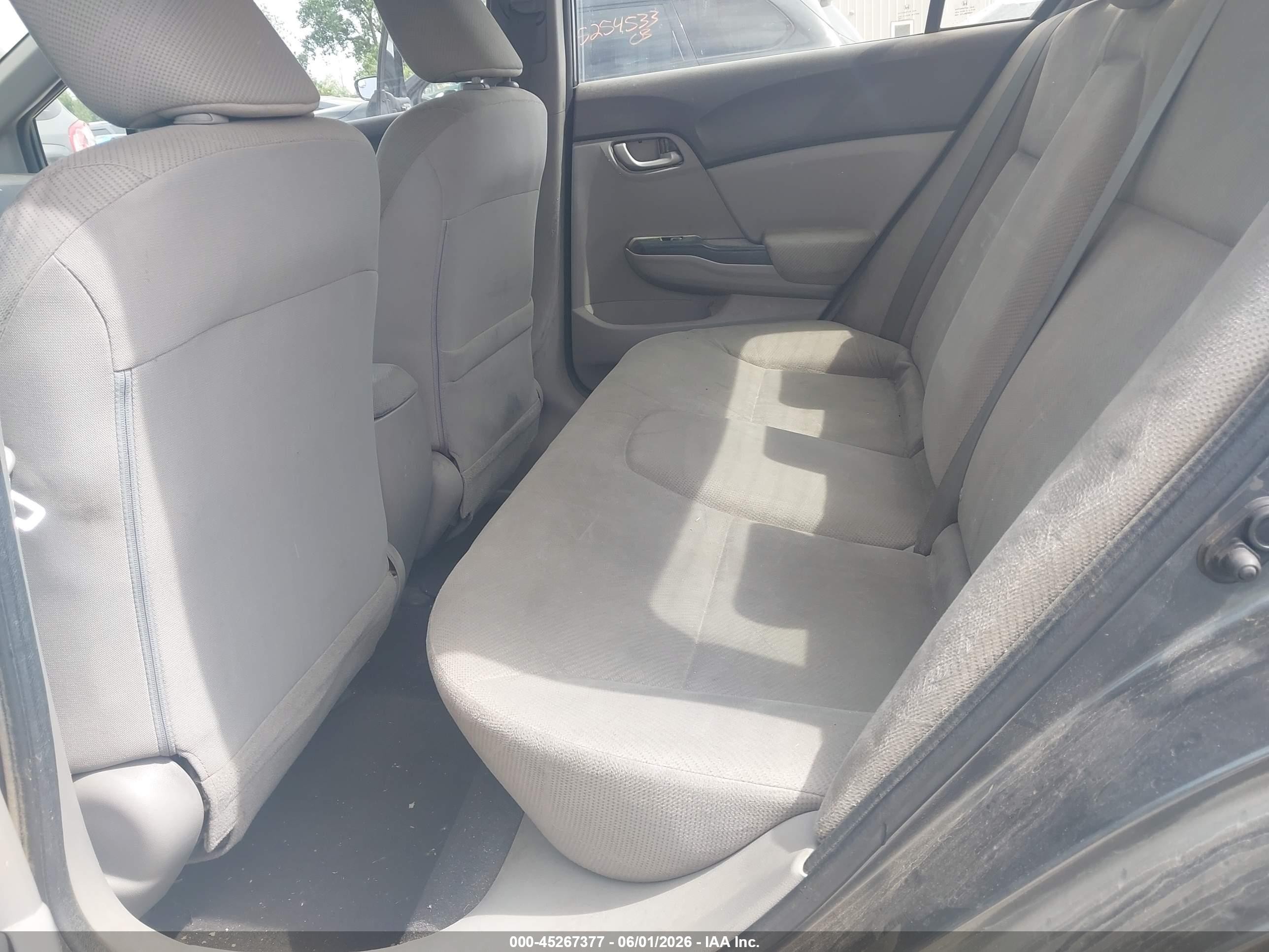2012 Honda Civic Lx Серый vin: 19XFB2F53CE387402