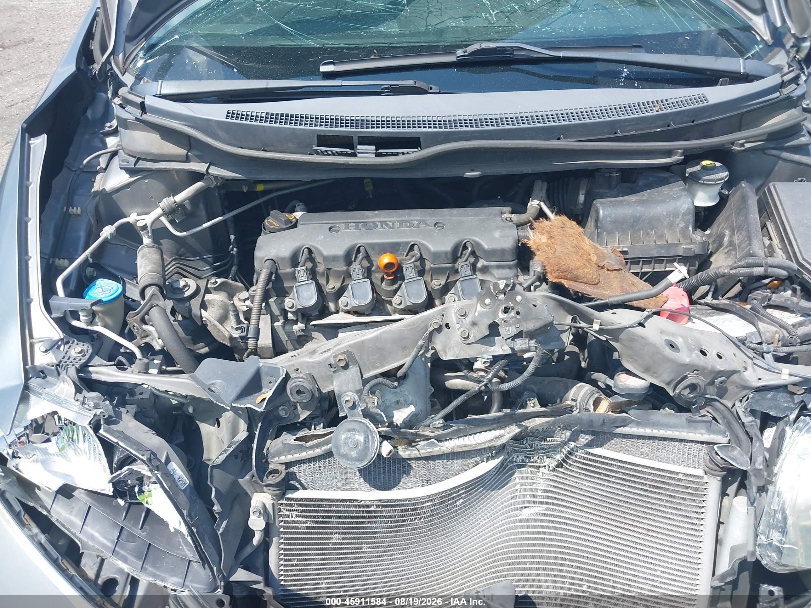2013 Honda Civic Lx Gray vin: 19XFB2F53DE000753
