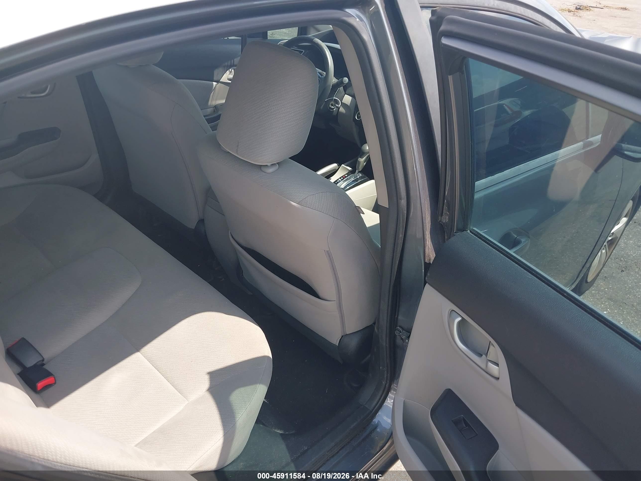 2013 Honda Civic Lx Gray vin: 19XFB2F53DE000753