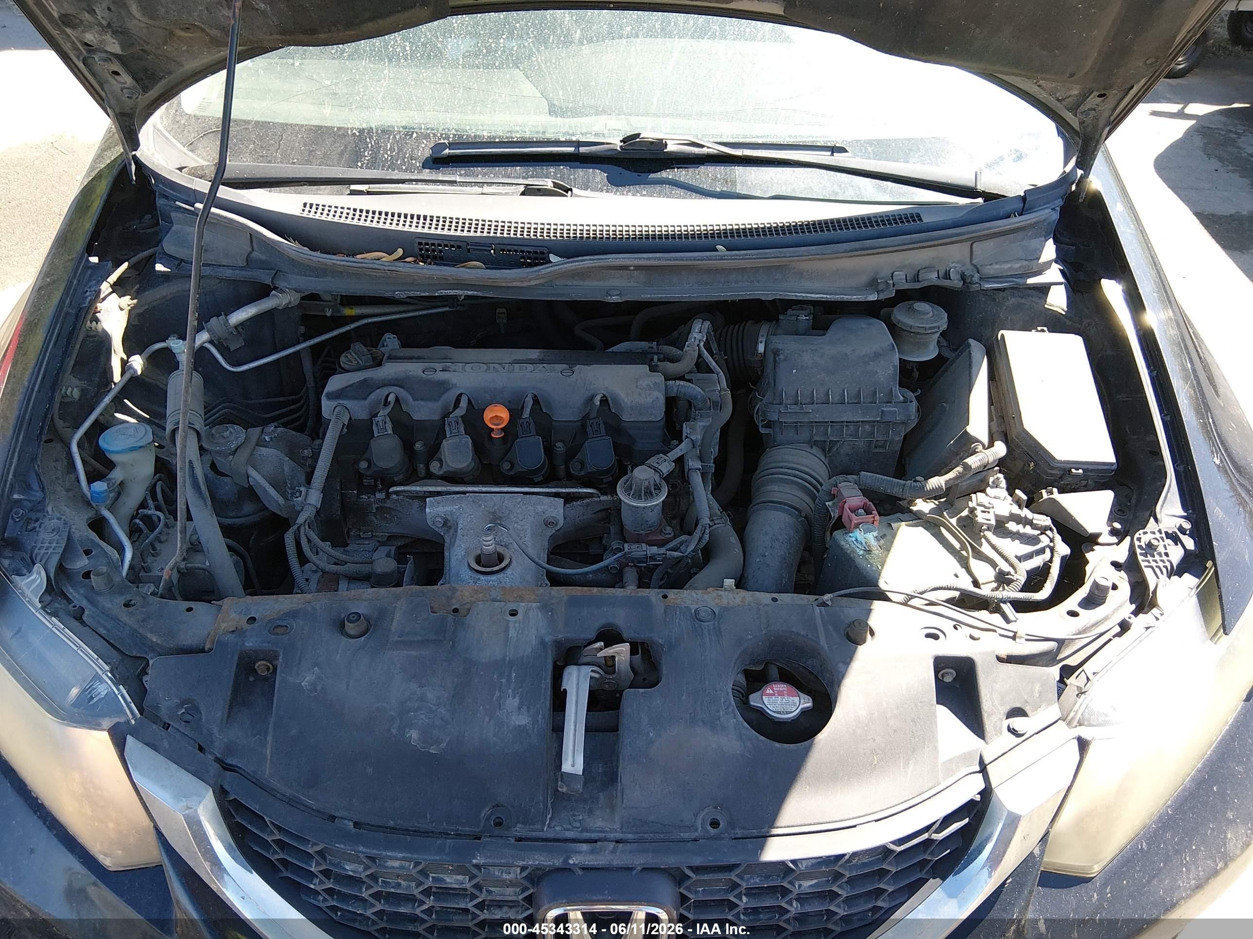 2013 Honda Civic Lx Black vin: 19XFB2F53DE007539