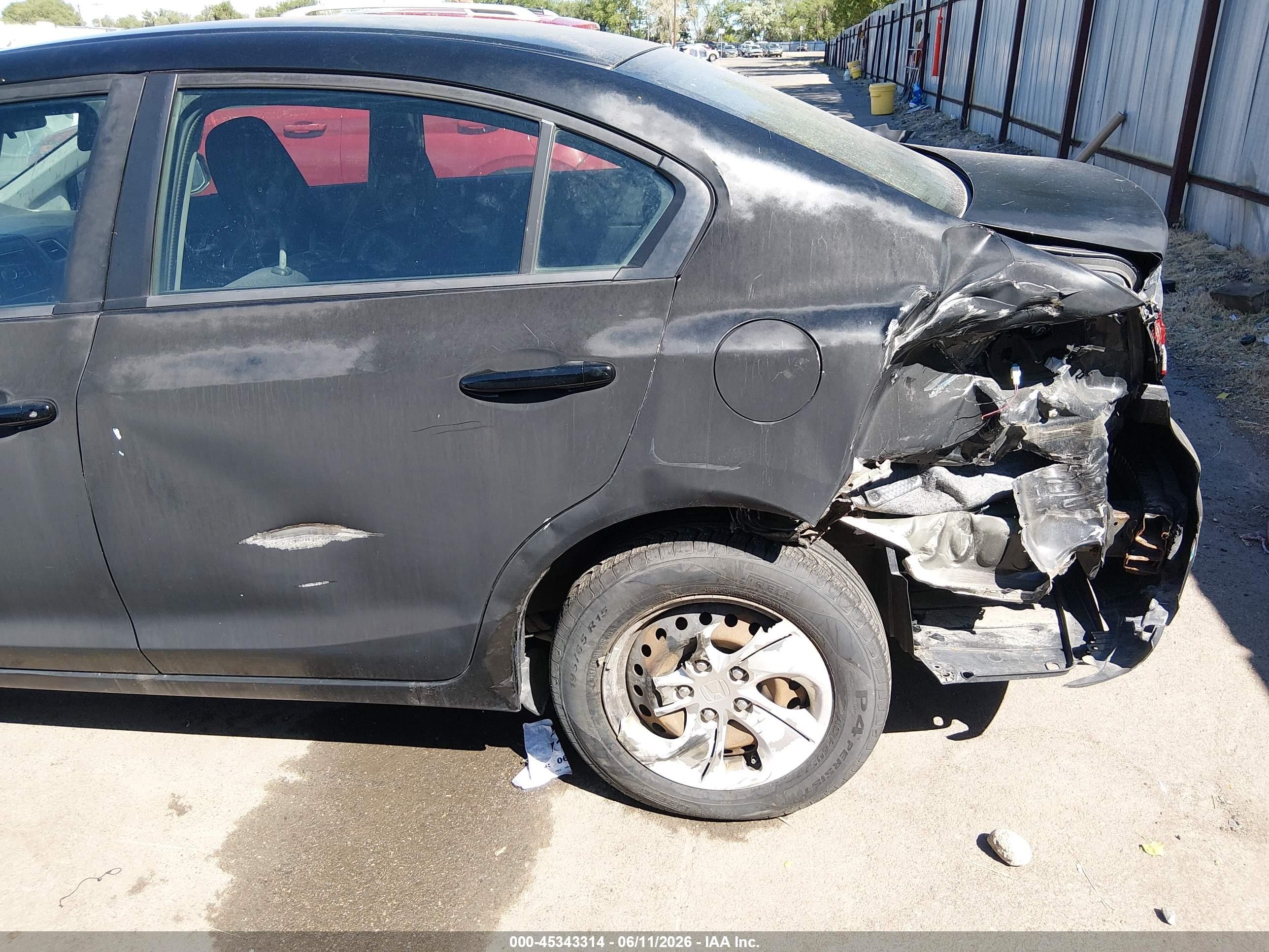 2013 Honda Civic Lx Black vin: 19XFB2F53DE007539