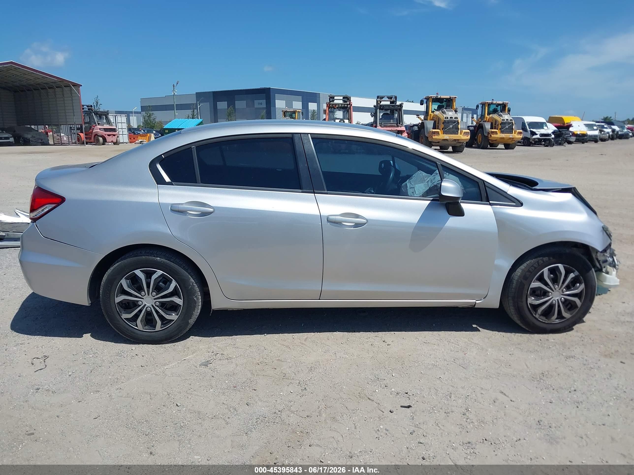 2013 Honda Civic Lx Silver vin: 19XFB2F53DE014300