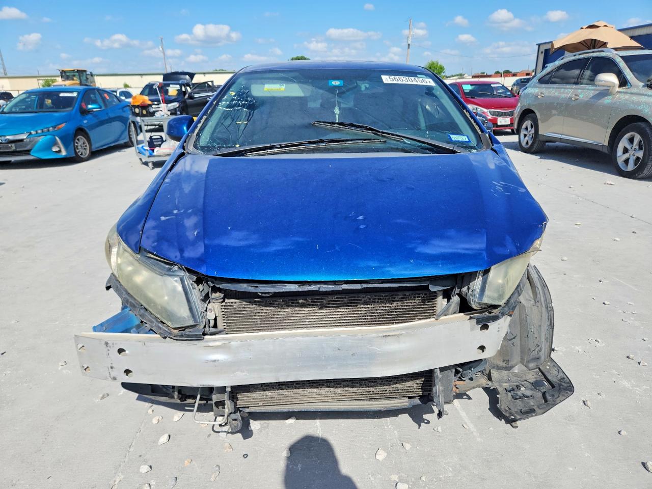2013 Honda Civic Lx Blue vin: 19XFB2F53DE014524