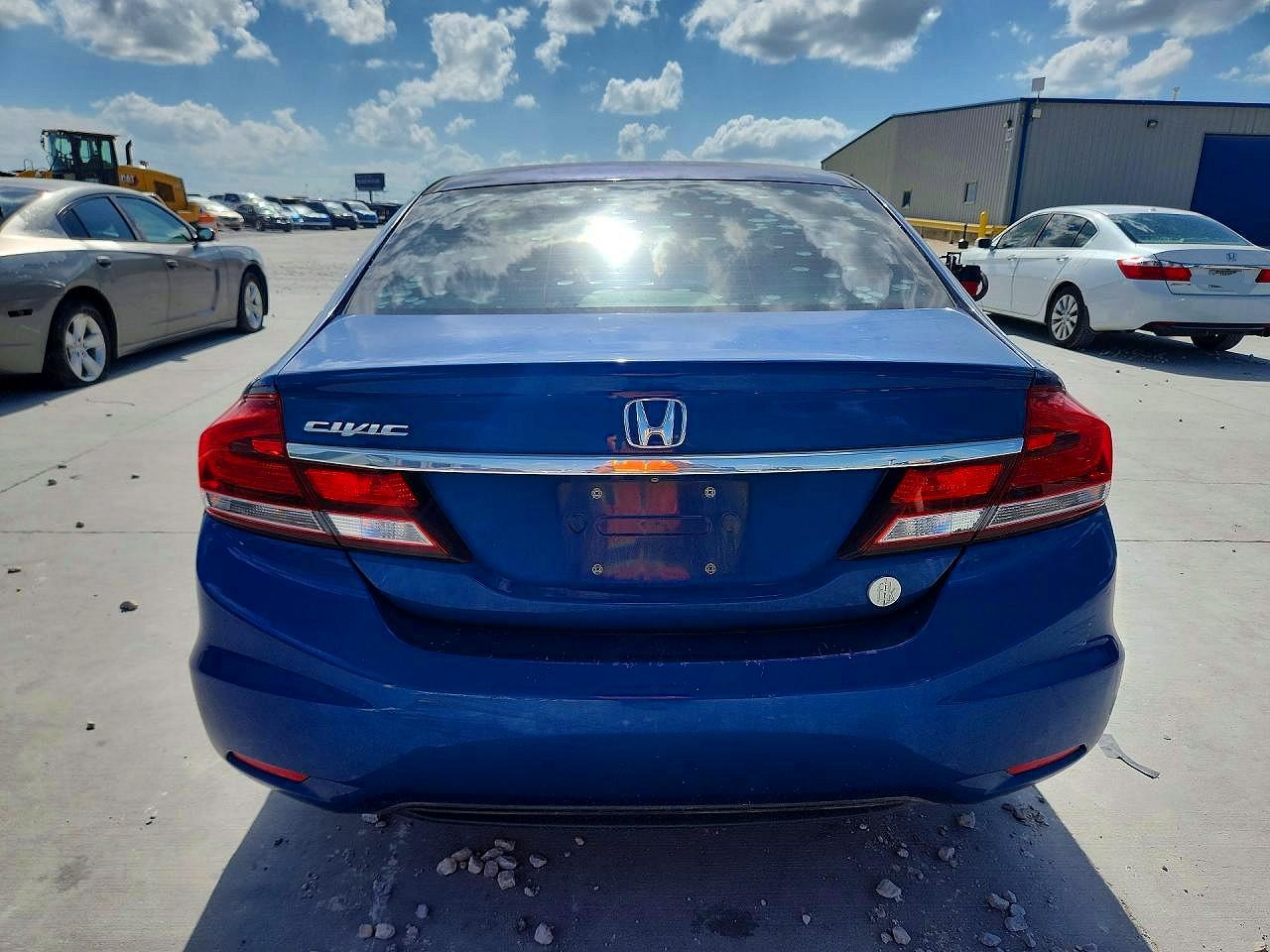 2013 Honda Civic Lx Blue vin: 19XFB2F53DE014524