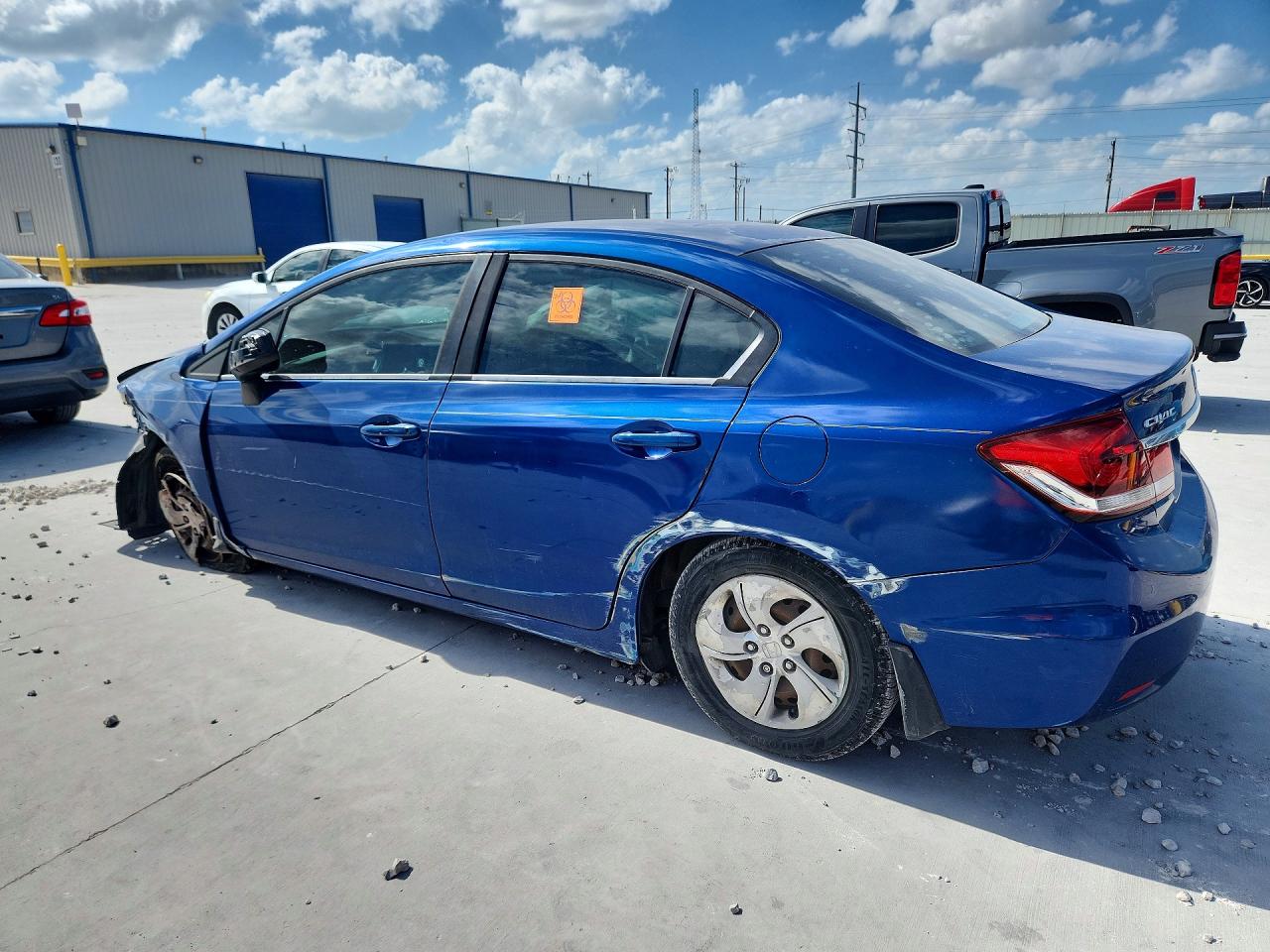 2013 Honda Civic Lx Blue vin: 19XFB2F53DE014524