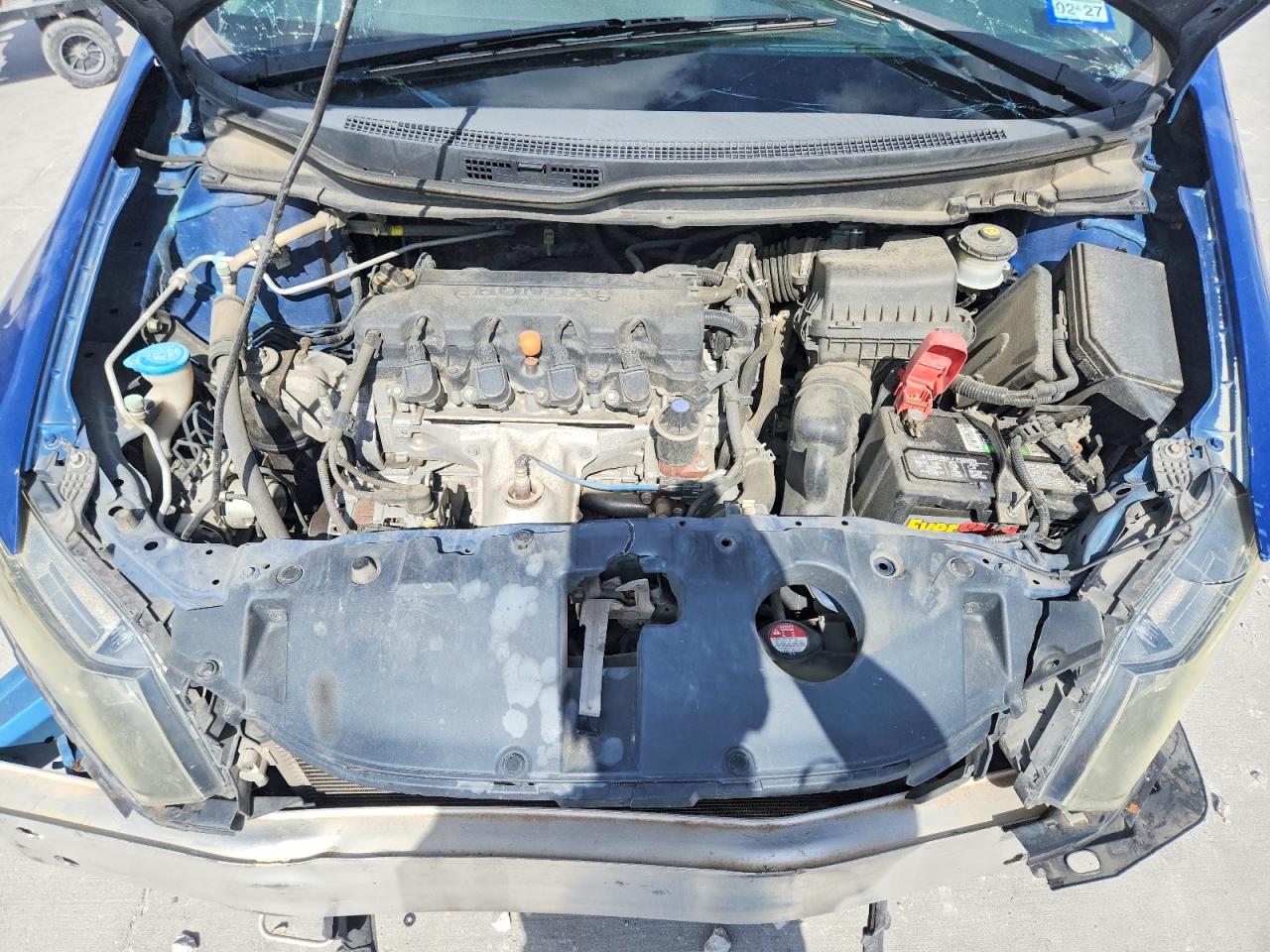2013 Honda Civic Lx Blue vin: 19XFB2F53DE014524