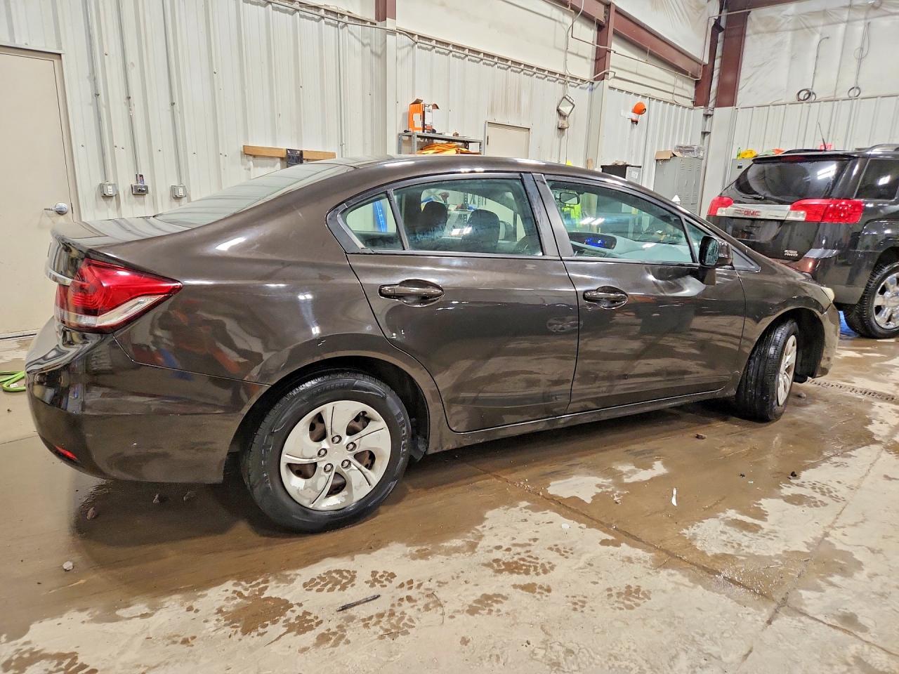 2013 Honda Civic Lx Коричневый vin: 19XFB2F53DE017830