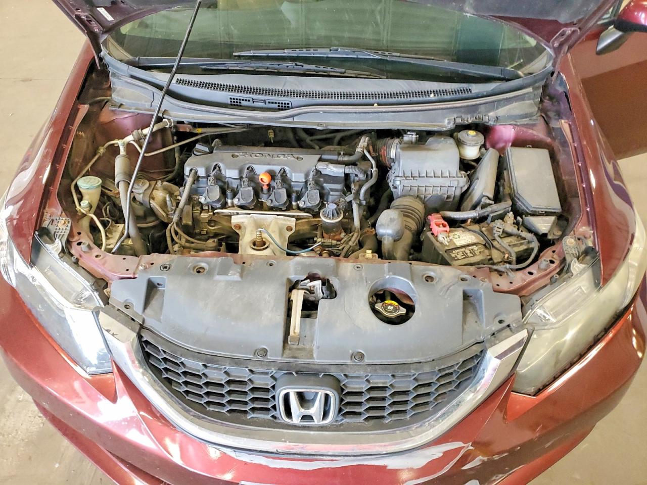 2013 Honda Civic Lx Maroon vin: 19XFB2F53DE029492