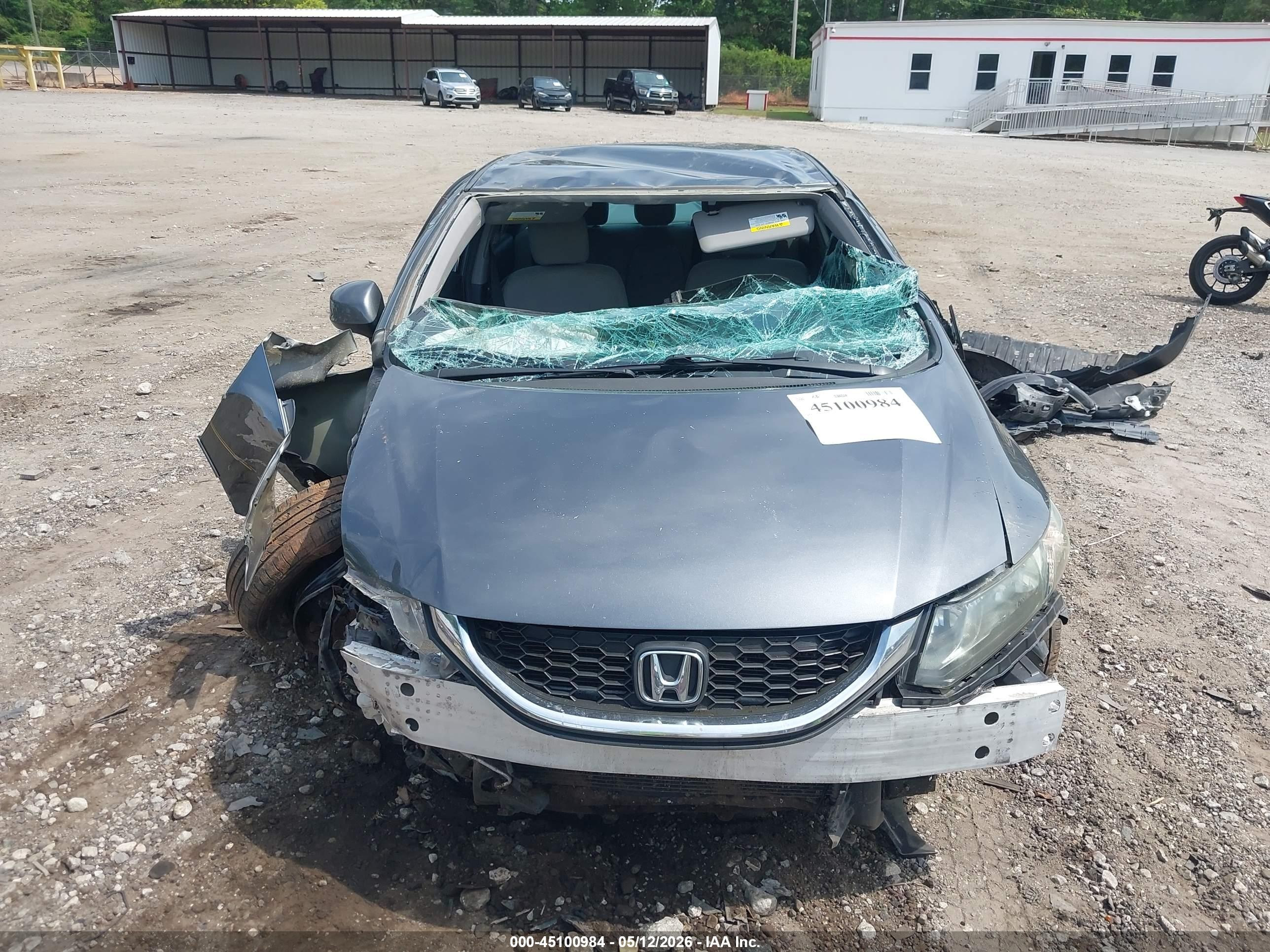 2013 Honda Civic Lx Gray vin: 19XFB2F53DE031324