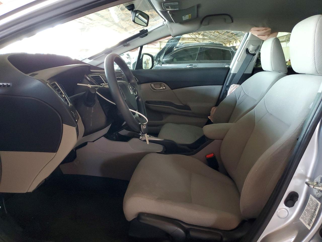 2013 Honda Civic Lx Silver vin: 19XFB2F53DE033770
