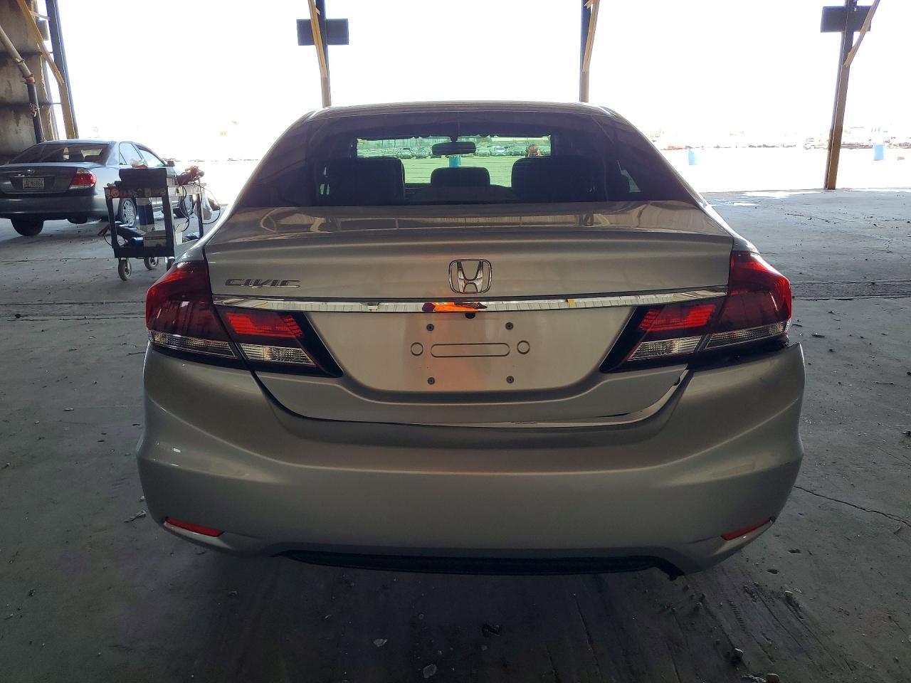 2013 Honda Civic Lx Silver vin: 19XFB2F53DE033770