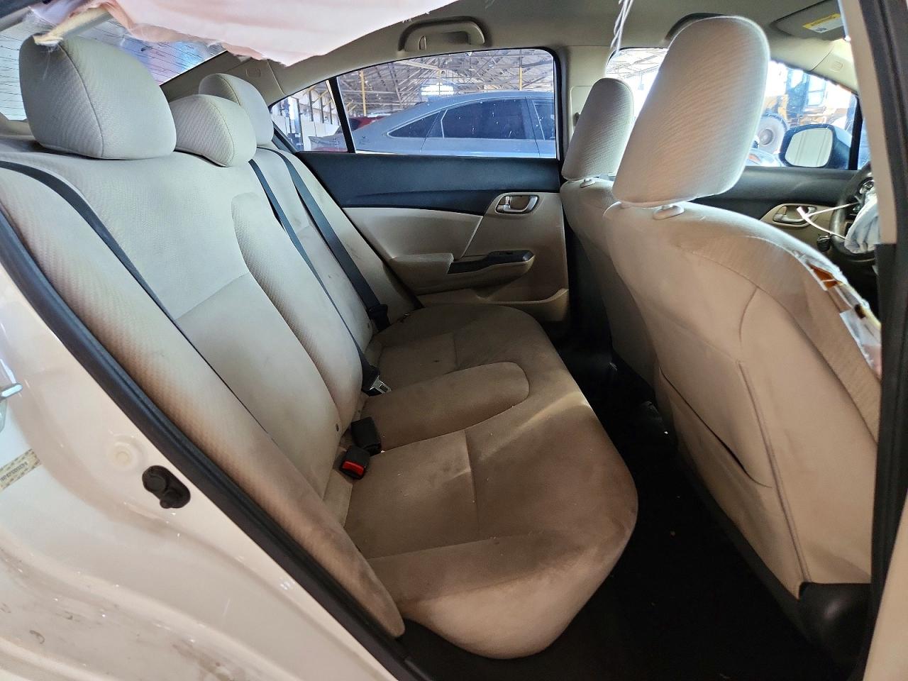 2013 Honda Civic Lx White vin: 19XFB2F53DE037916