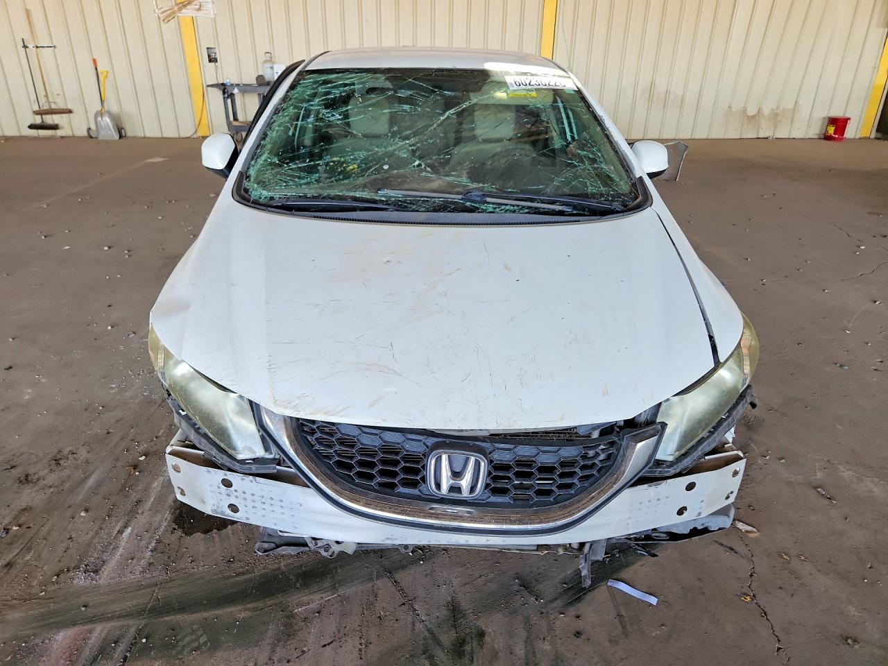 2013 Honda Civic Lx White vin: 19XFB2F53DE037916